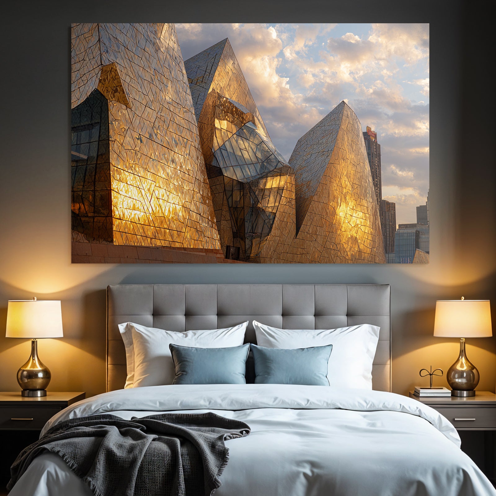 Modern Modern Geometric Shapes Reflective Surfaces