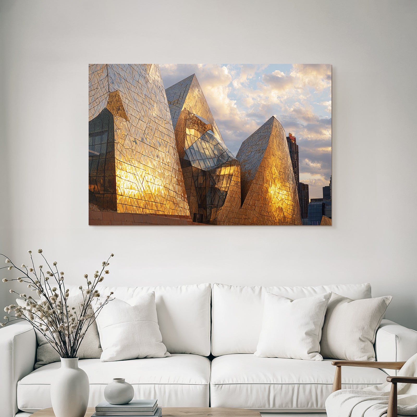 Modern Modern Geometric Shapes Reflective Surfaces