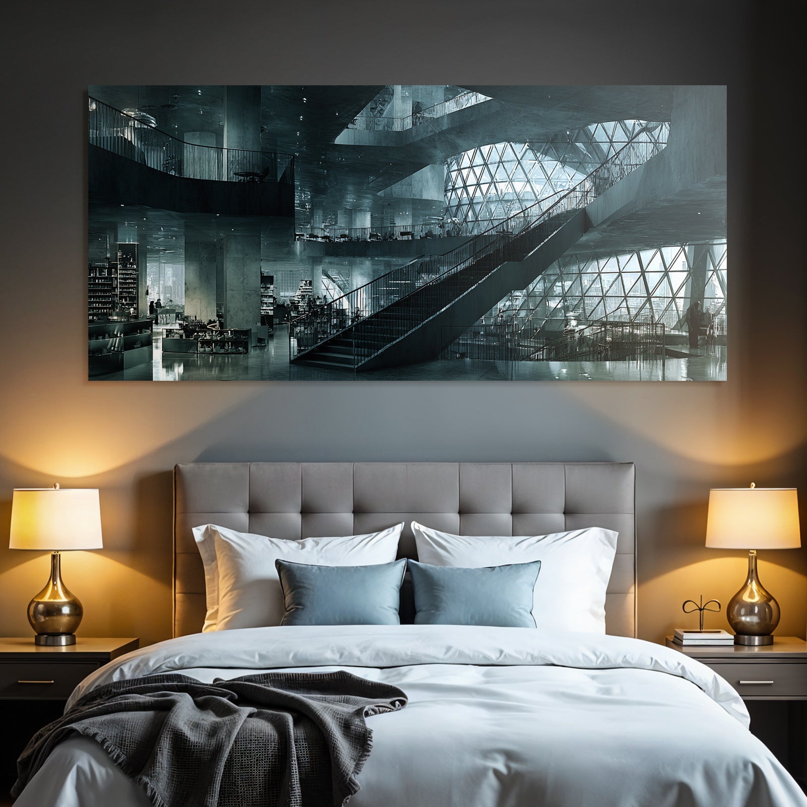 Moderne Moderne Innenansicht Öffentlicher Raum