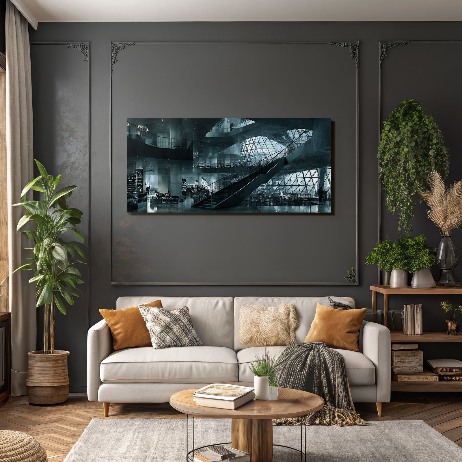 Moderne Moderne Innenansicht Öffentlicher Raum