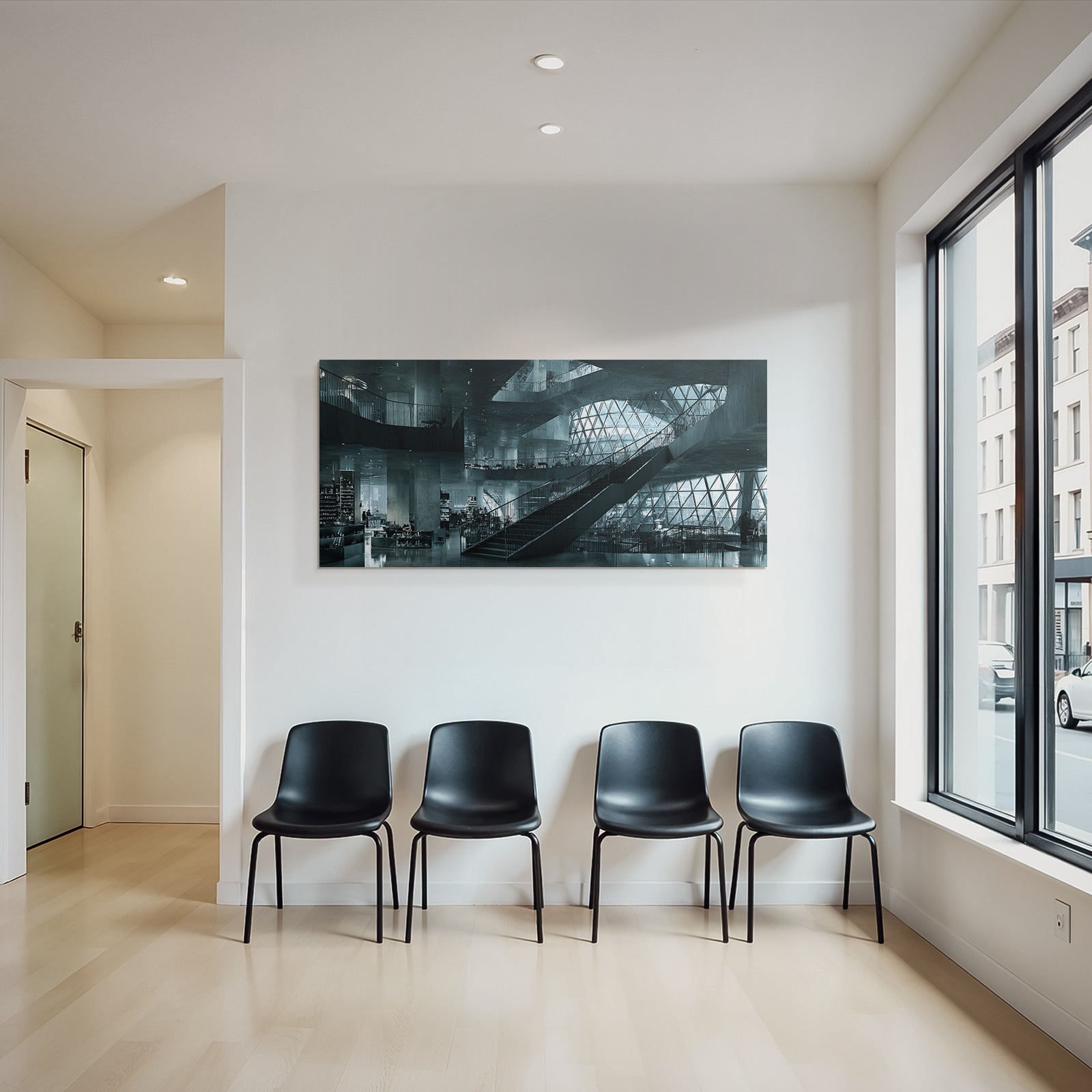 Moderne Moderne Innenansicht Öffentlicher Raum