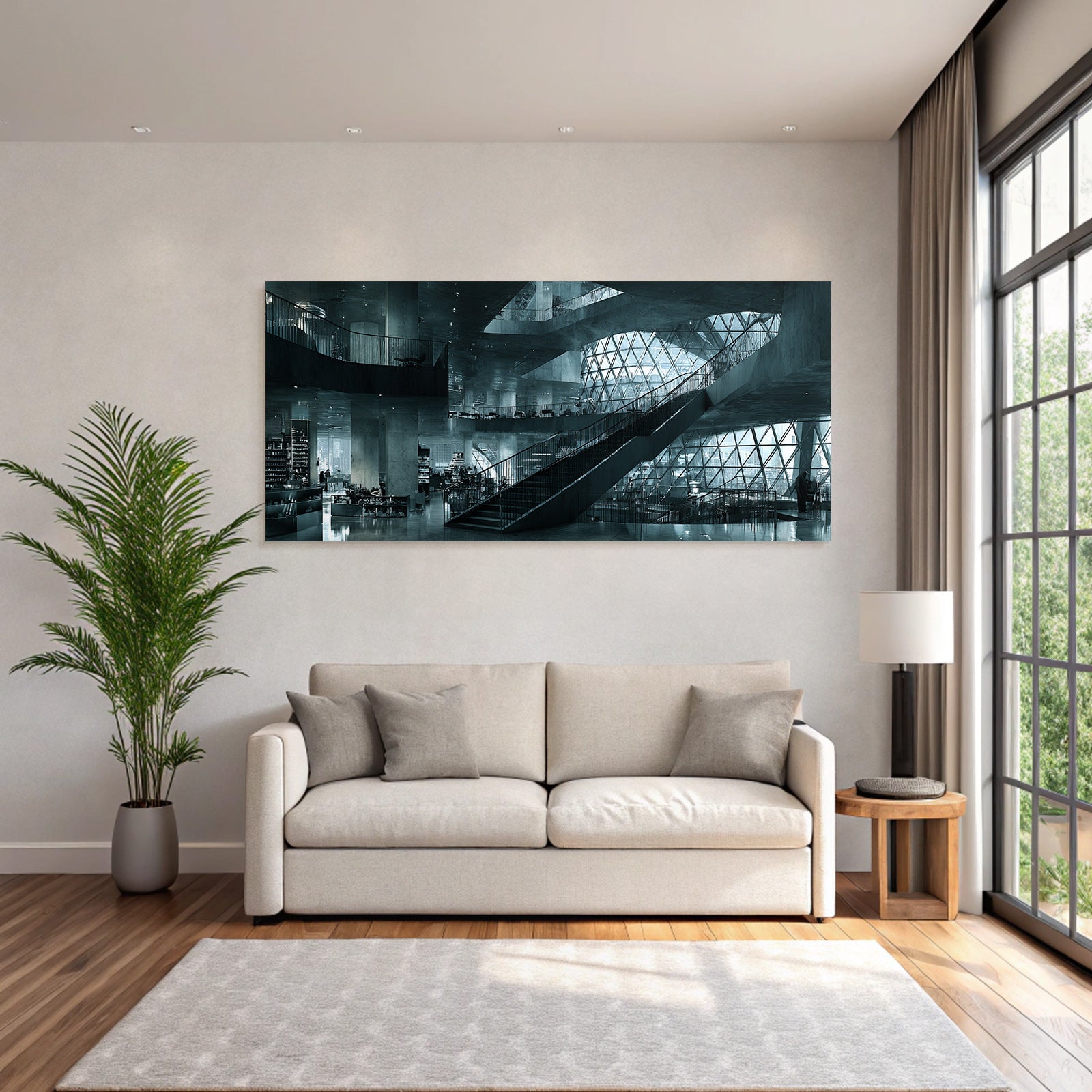 Moderne Moderne Innenansicht Öffentlicher Raum