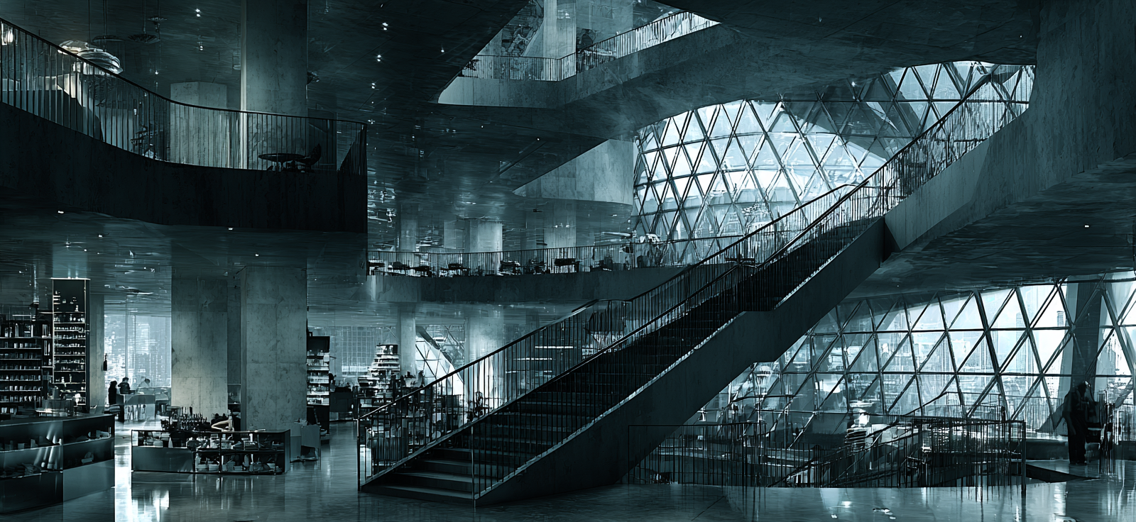 Moderne Moderne Innenansicht Öffentlicher Raum | Moderne Architektur | Architektur