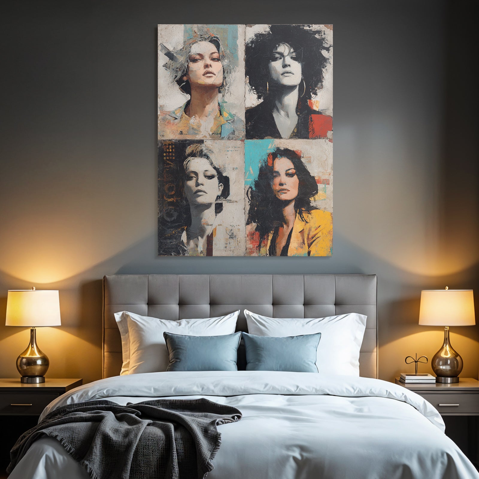 Artistic Portrait Composition Women Style Background