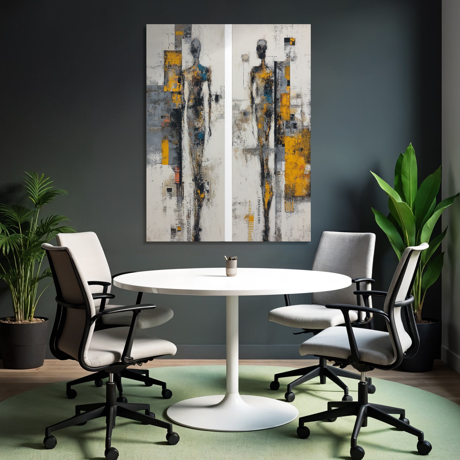 Modern Art Abstract Figures Geometric Shapes