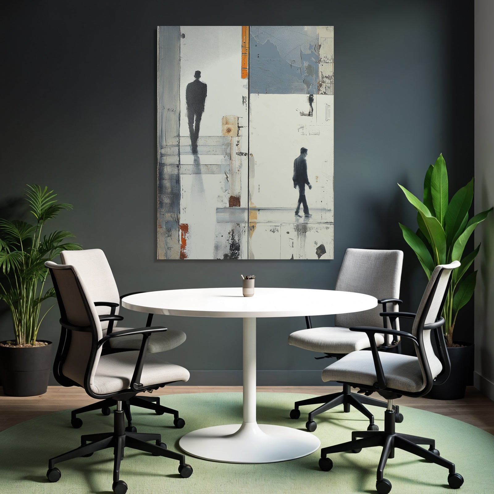 Silhouette Bewegung Kunstwerk