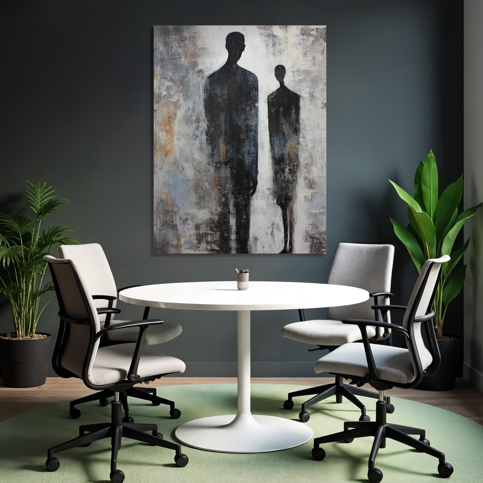 Silhouette Figuren Abstract Hintergrund