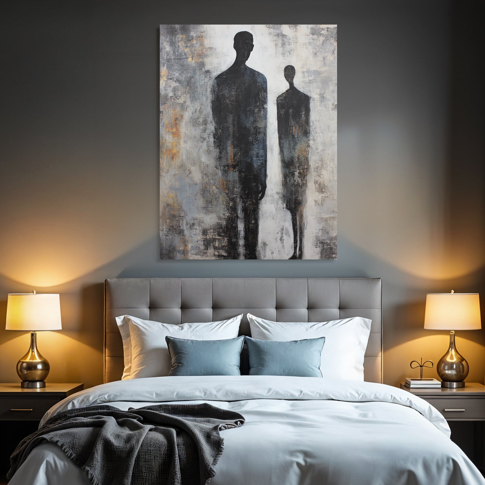 Silhouette Figuren Abstract Hintergrund