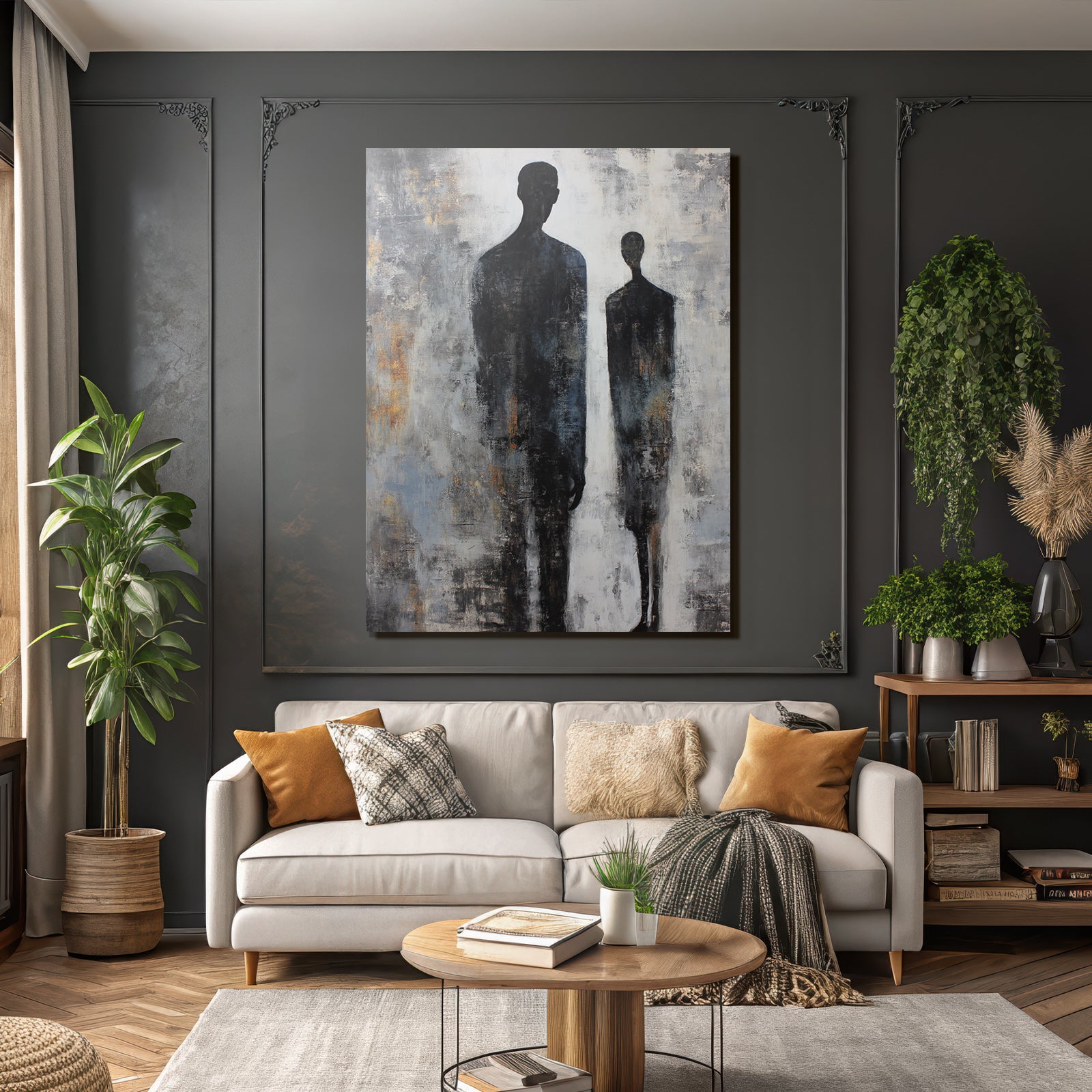 Silhouette Figuren Abstract Hintergrund