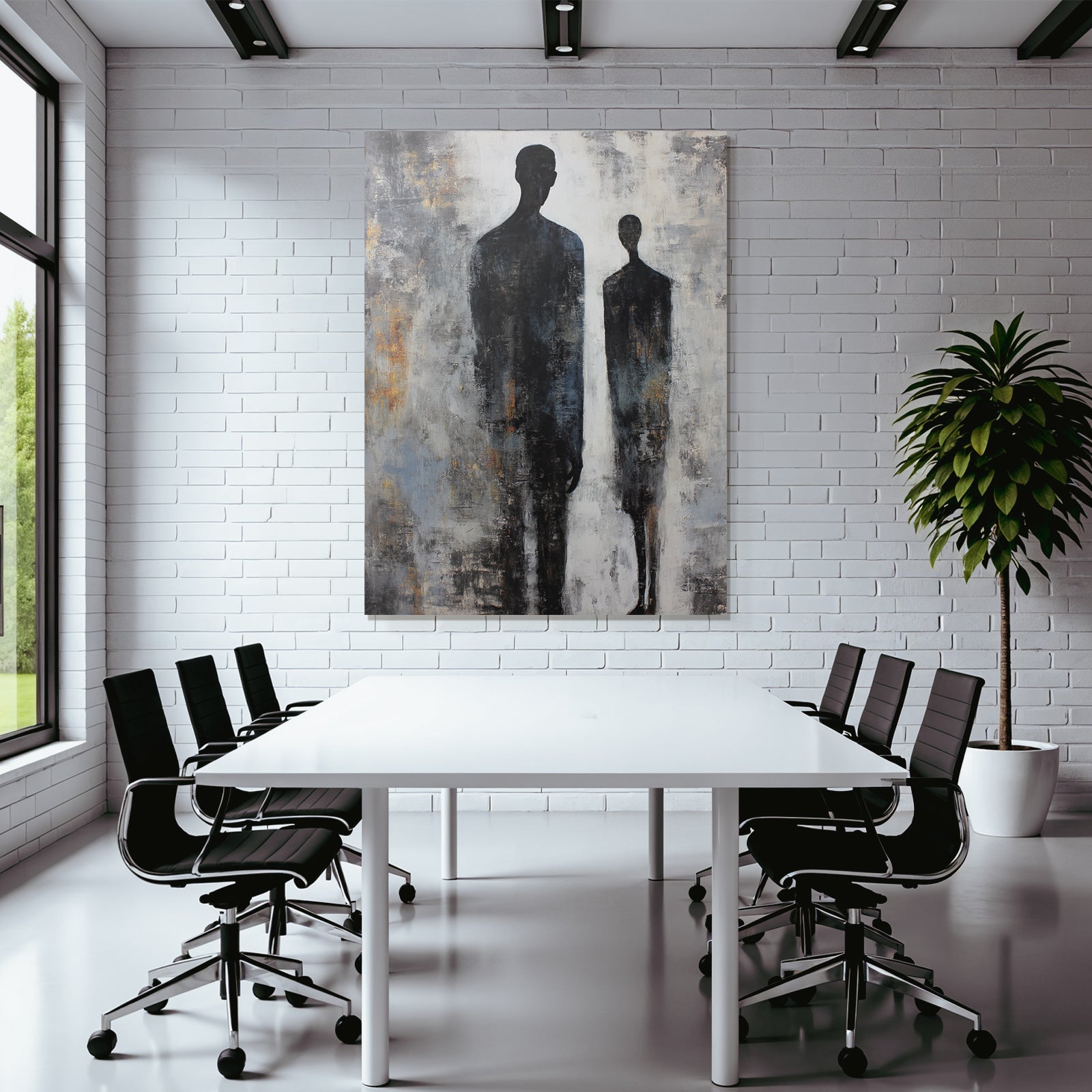 Silhouette Figuren Abstract Hintergrund