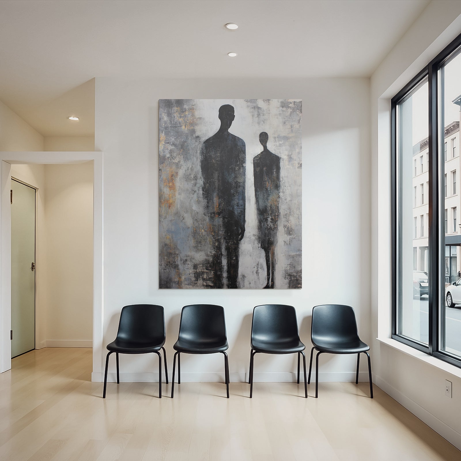 Silhouette Figuren Abstract Hintergrund