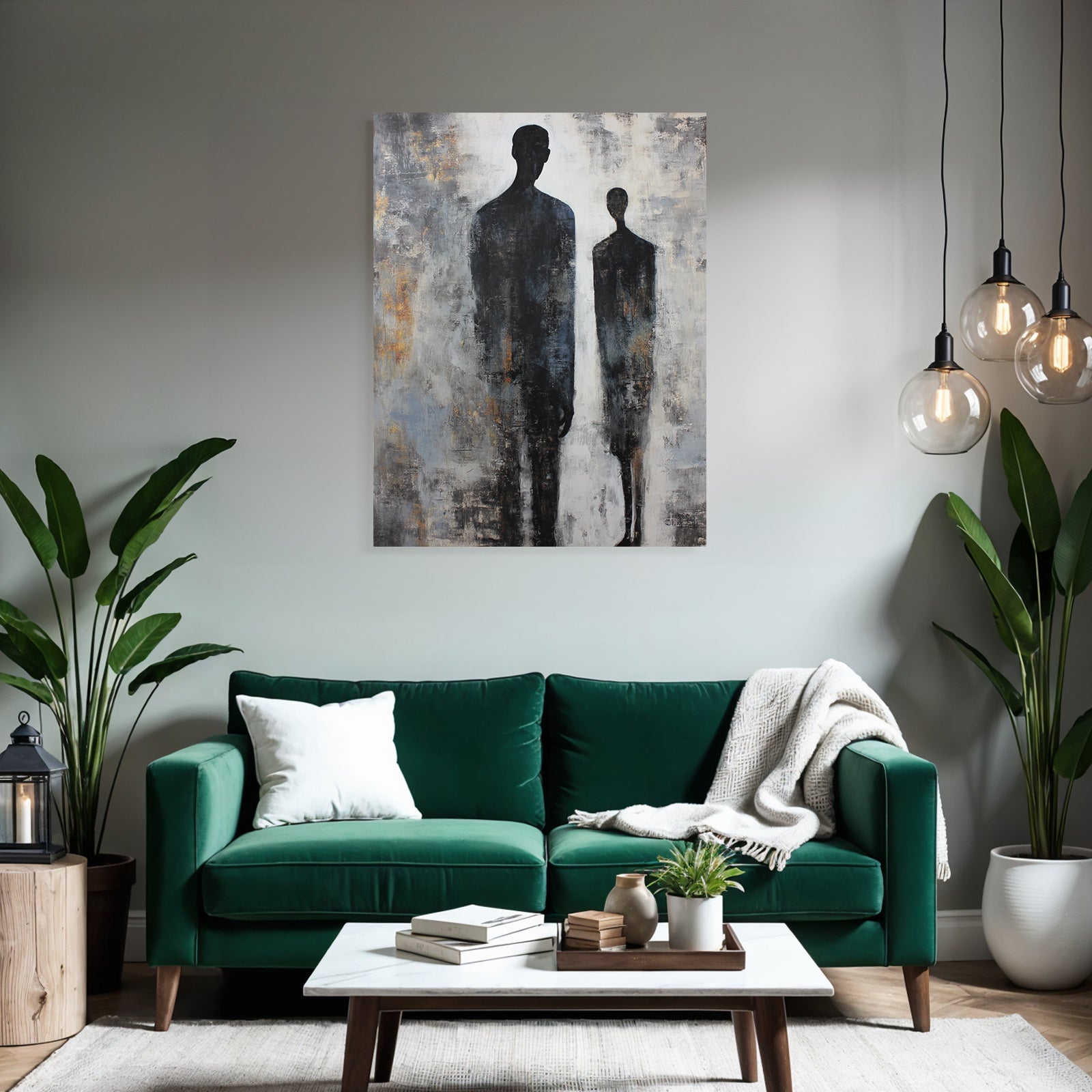 Silhouette Figuren Abstract Hintergrund