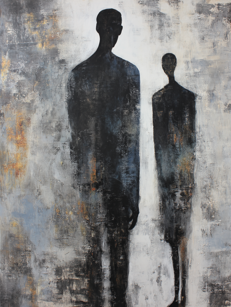 Silhouette Figuren Abstract Hintergrund | Industrial | Einrichtungsstile