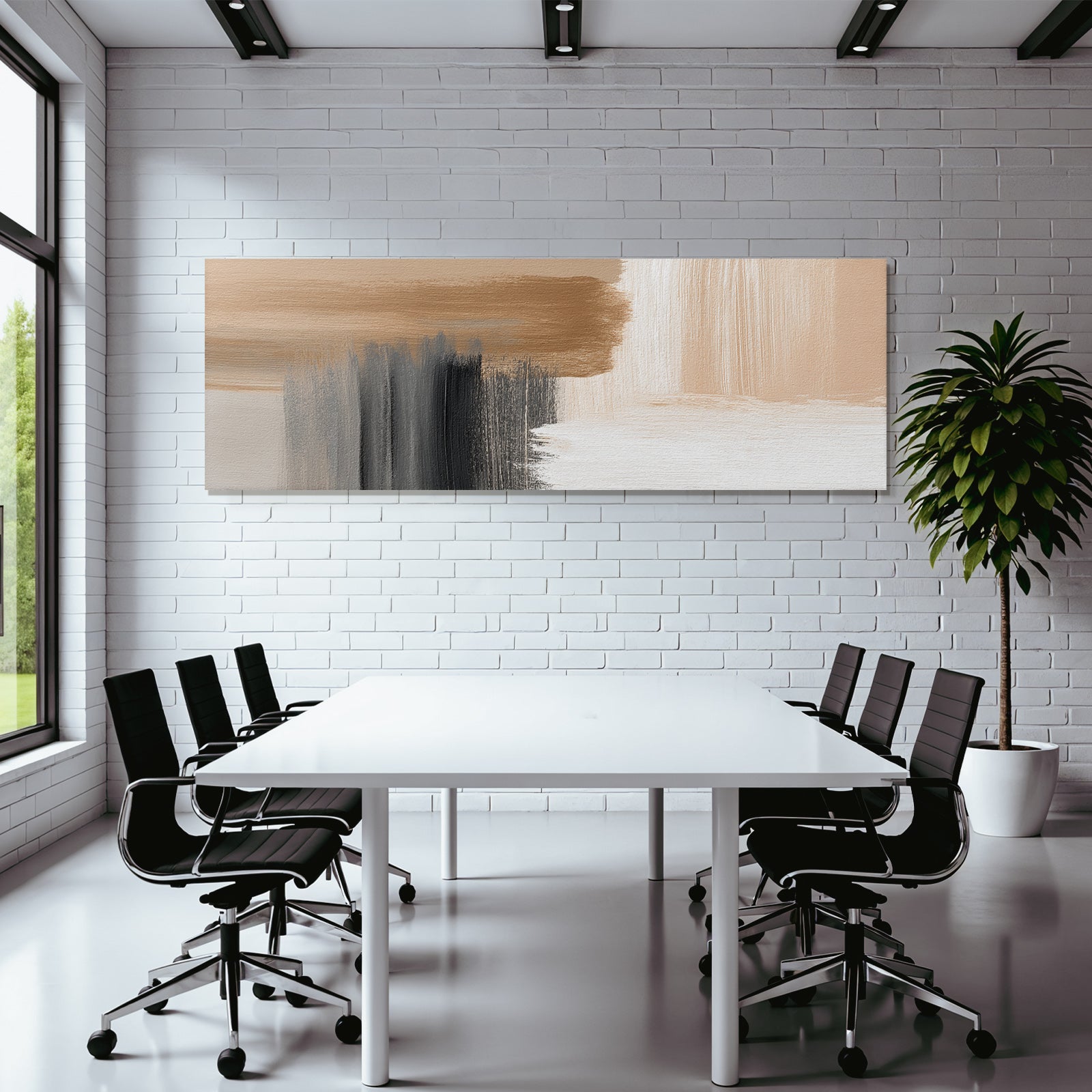 Abstract Painting Earth Tones and Textures