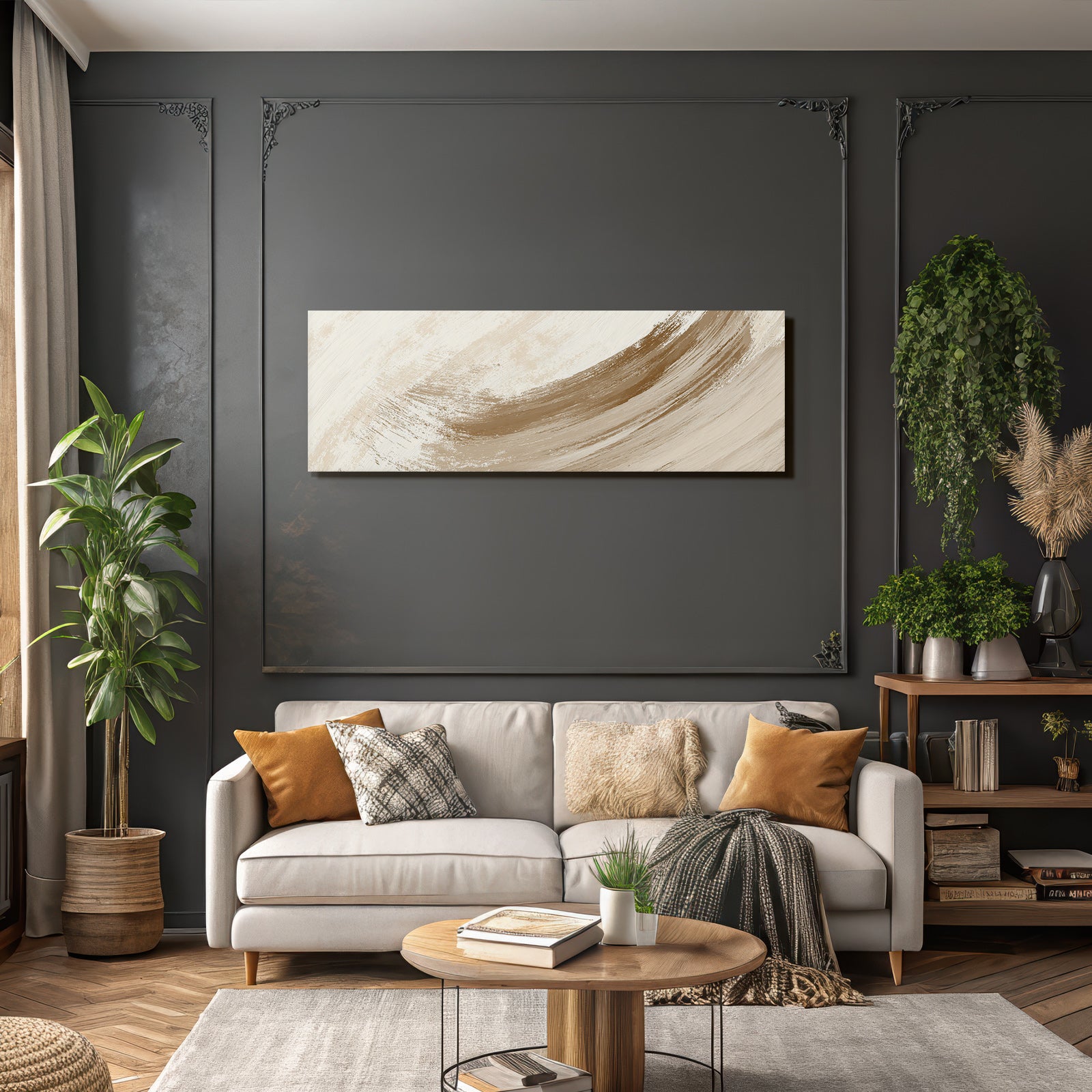 Abstract Painting With Neutral Colors