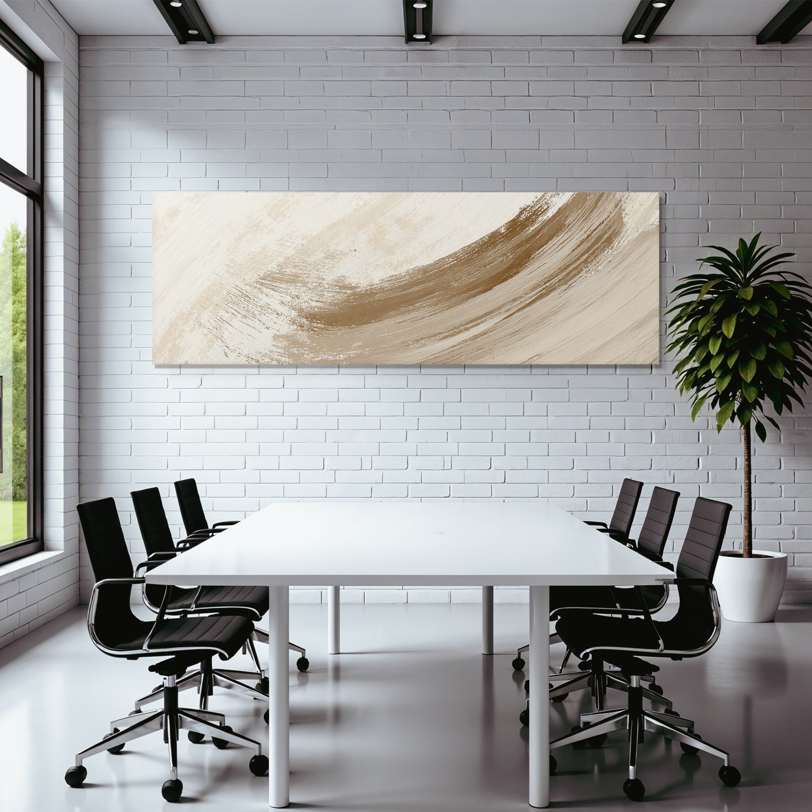 Abstract Painting With Neutral Colors
