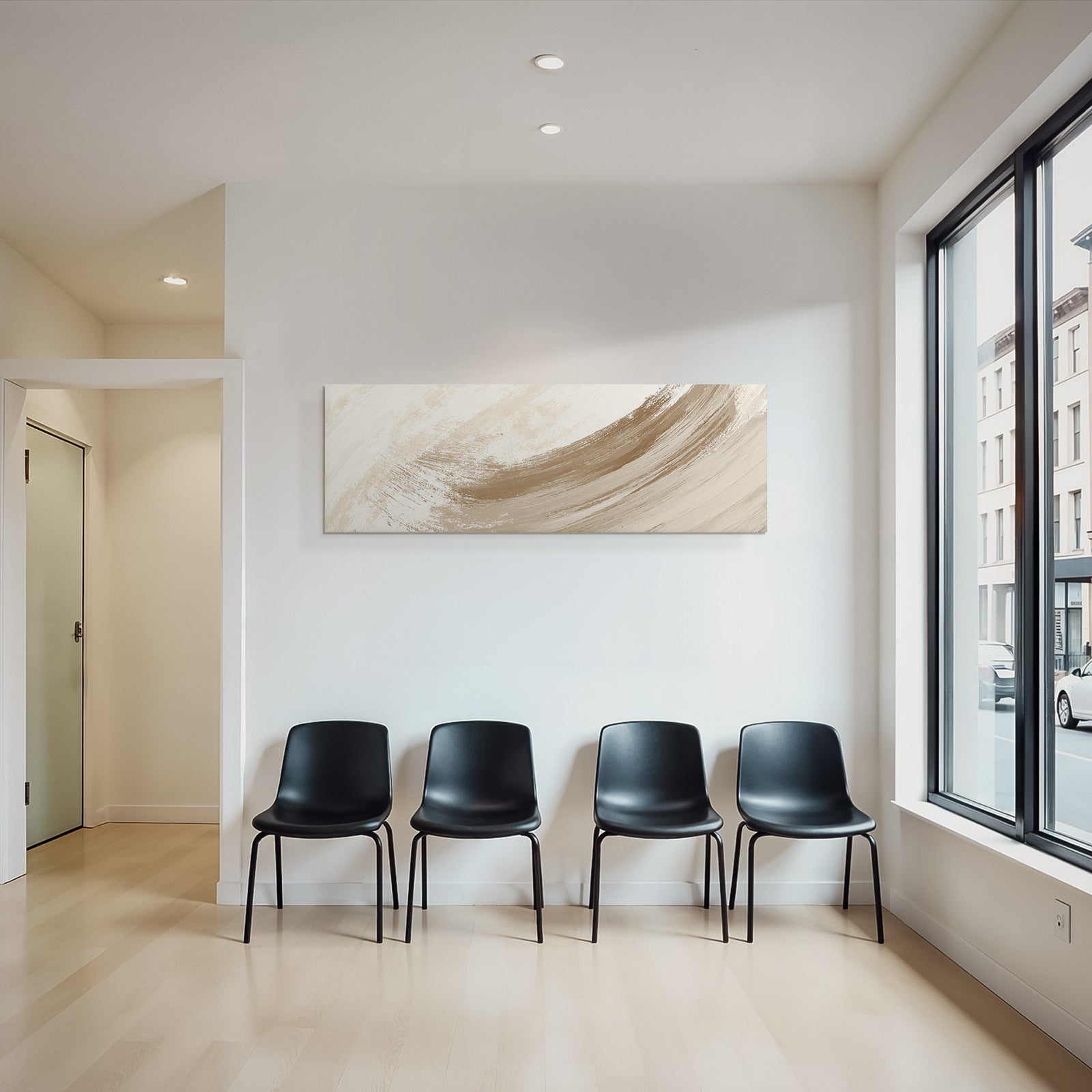 Abstract Painting With Neutral Colors