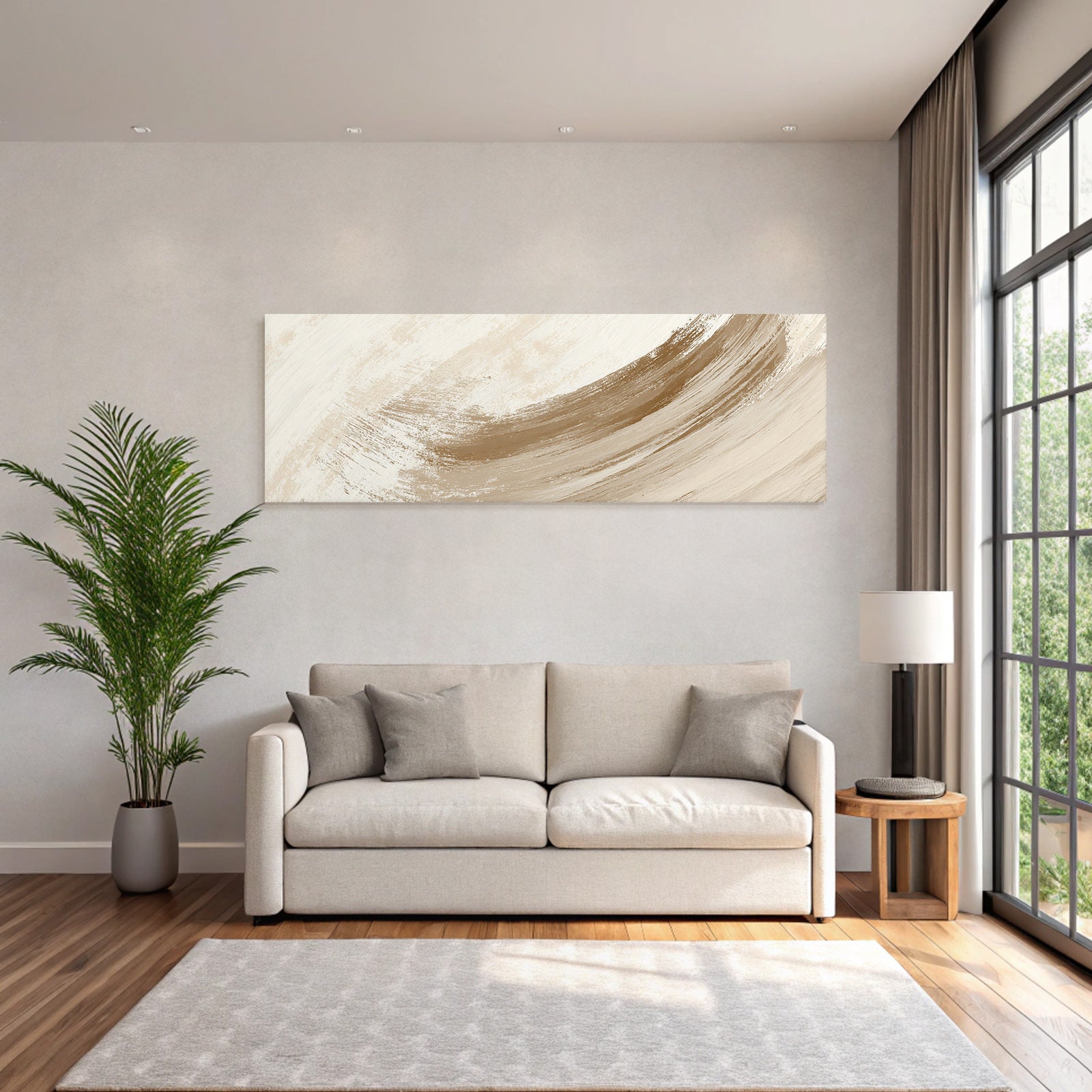 Abstract Painting With Neutral Colors