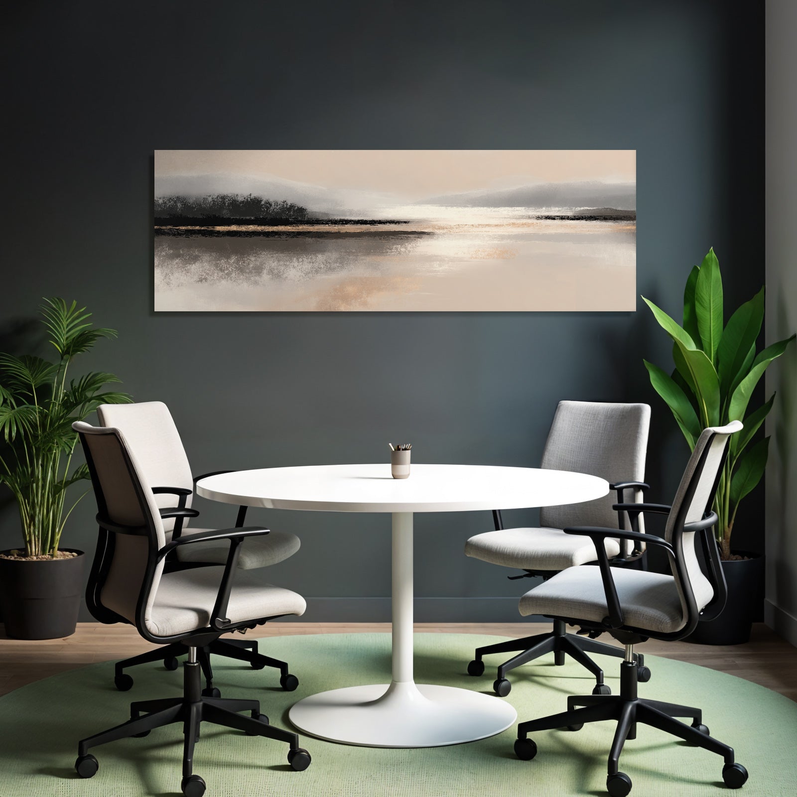 Tranquil Landscape At Sunrise Or Sunset Over Water Aspect Ratio