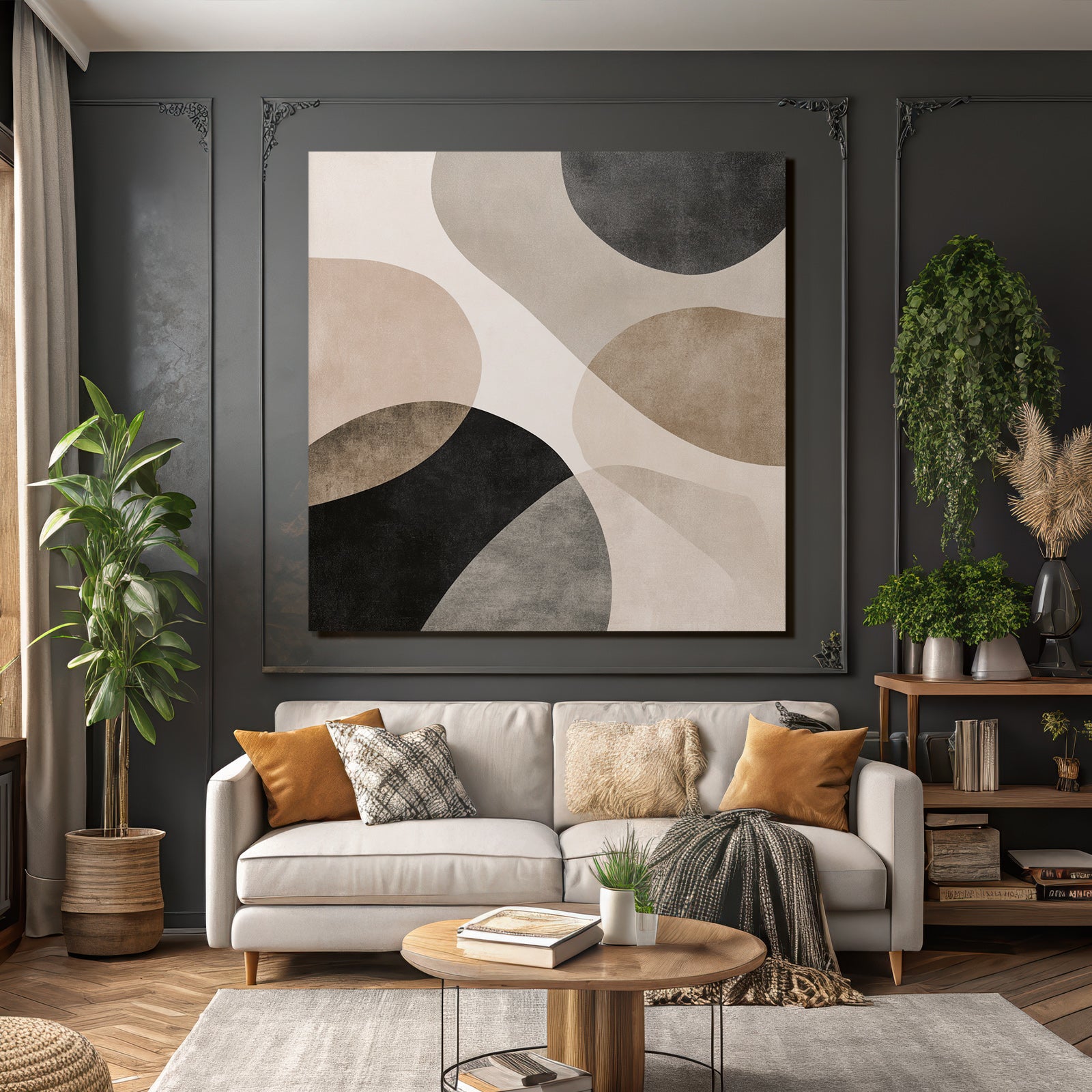 Brown Schwa Abstract Art Kreisz