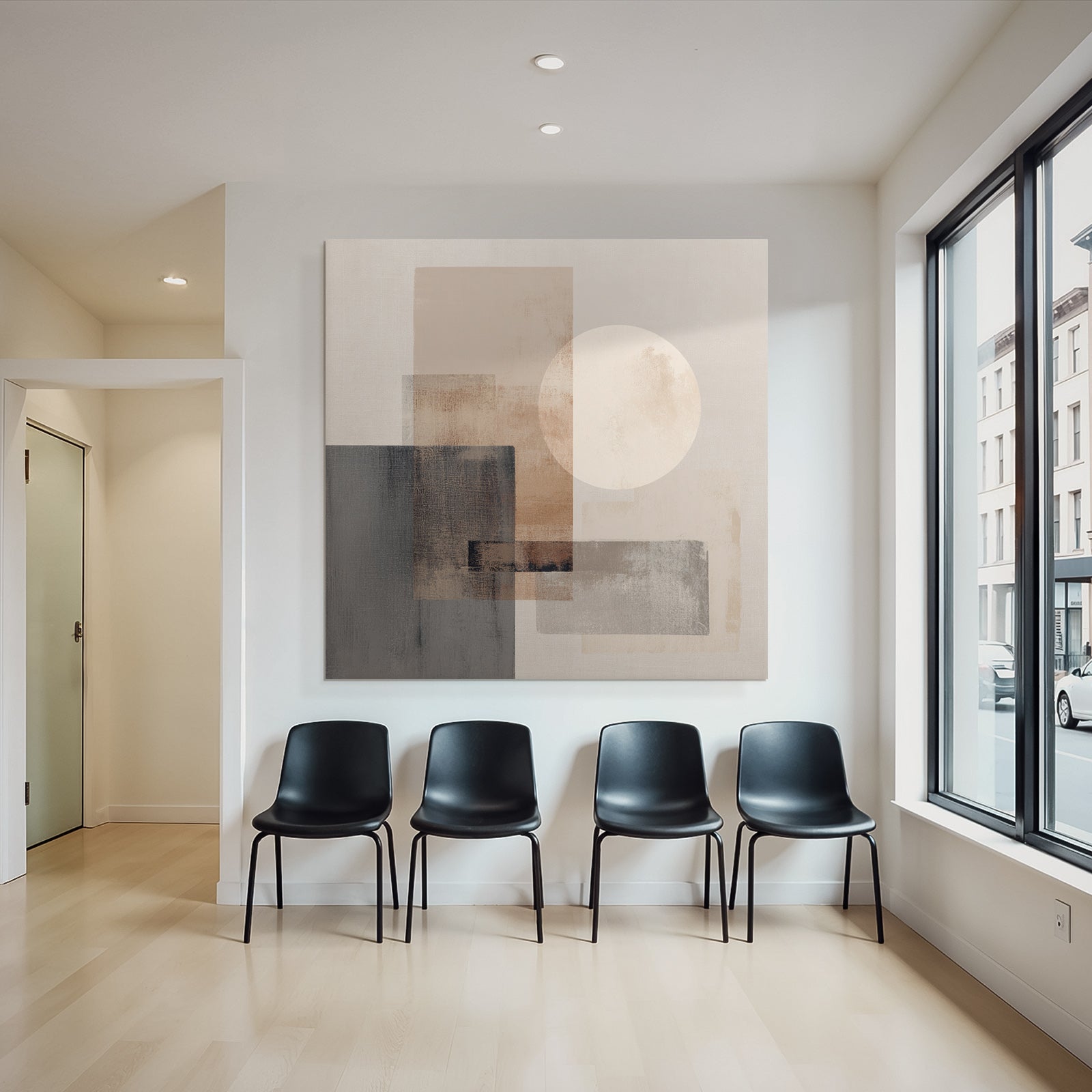 Geometric Shapes Circle Abstract Earth Tones
