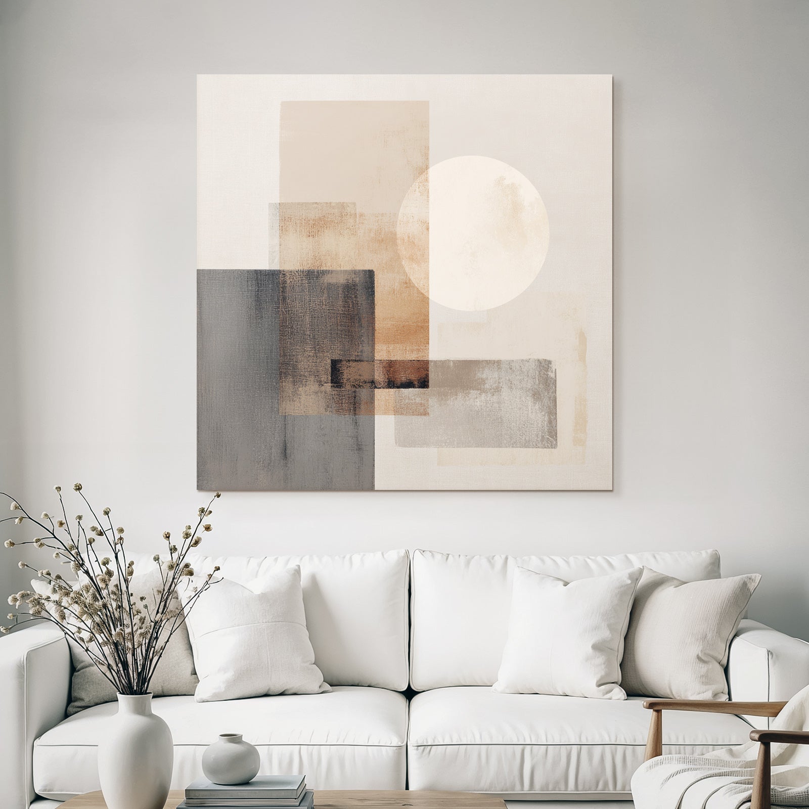Geometric Shapes Circle Abstract Earth Tones