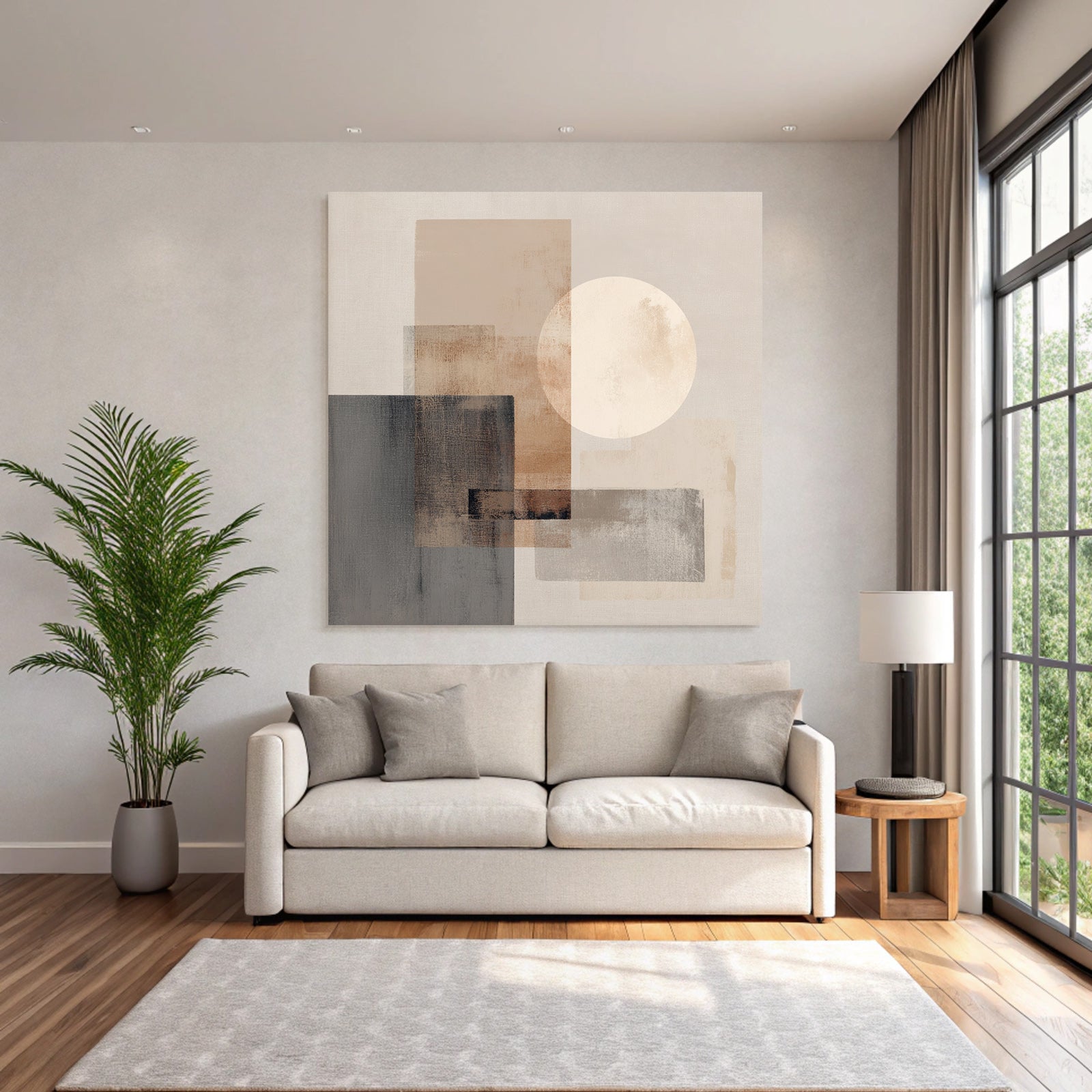 Geometric Shapes Circle Abstract Earth Tones