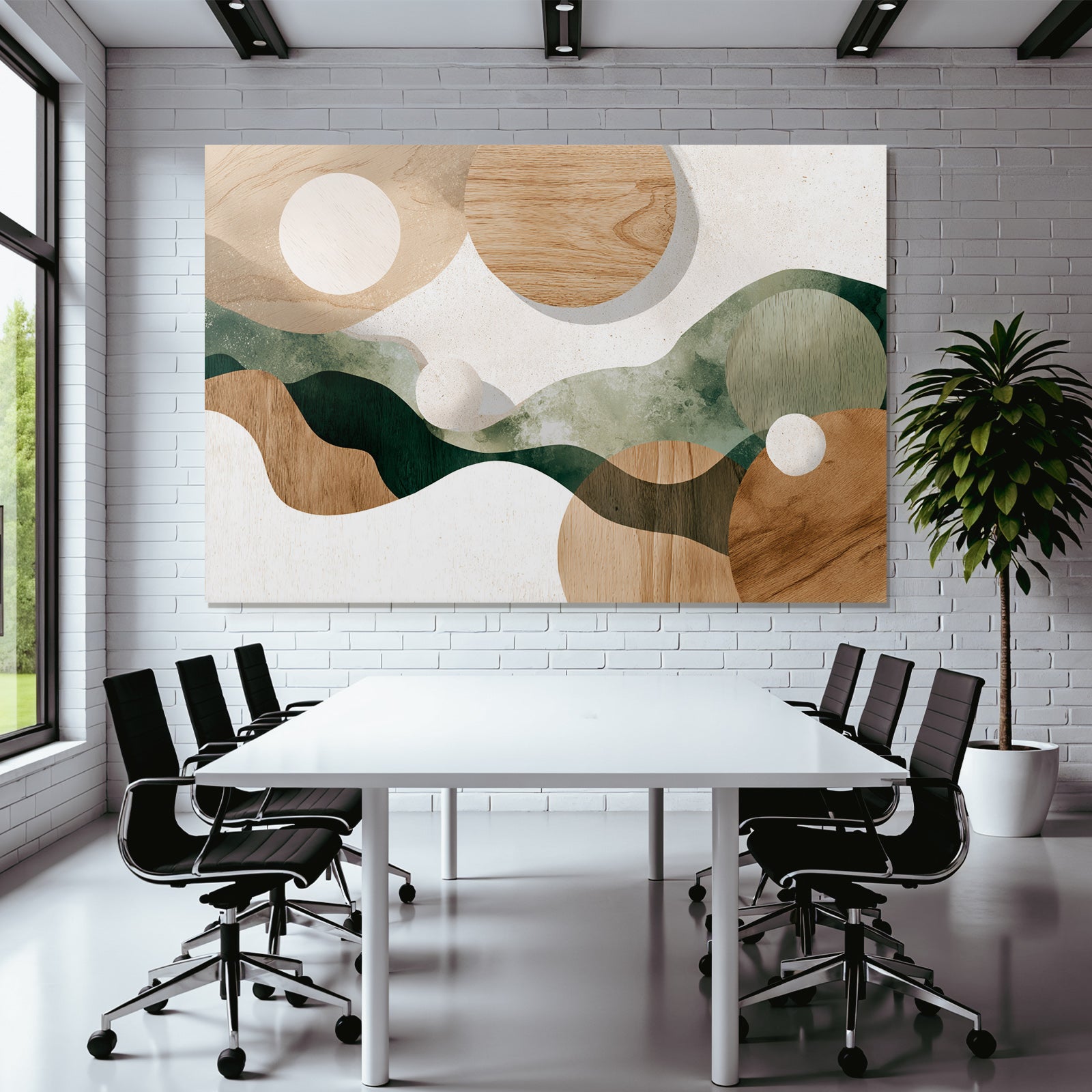 Abstract Design Organic Shapes Earthy Colors Nature Minimalism