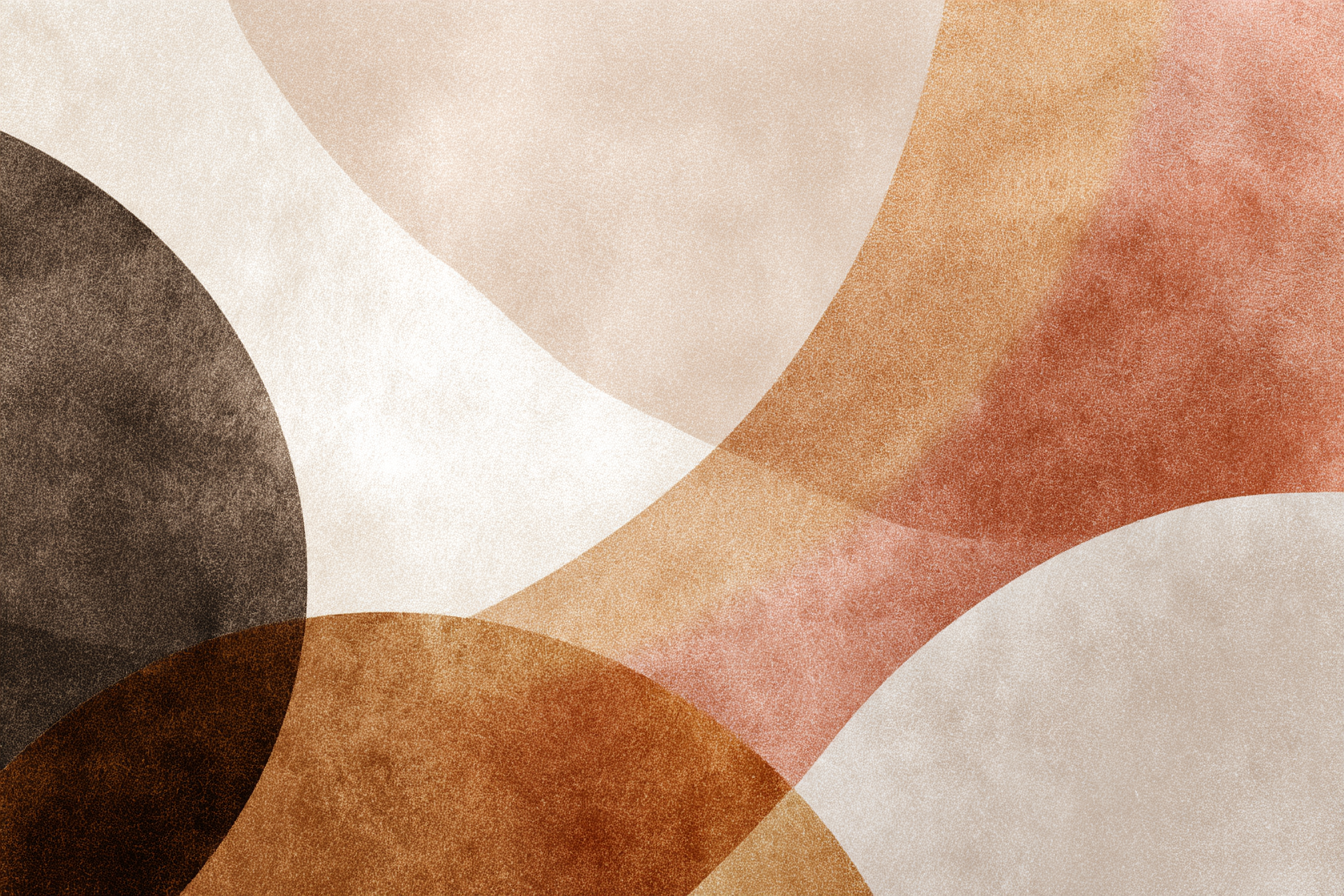 Abstract Design Rounded Shapes Earthy Tones. | Japandi | Einrichtungsstile