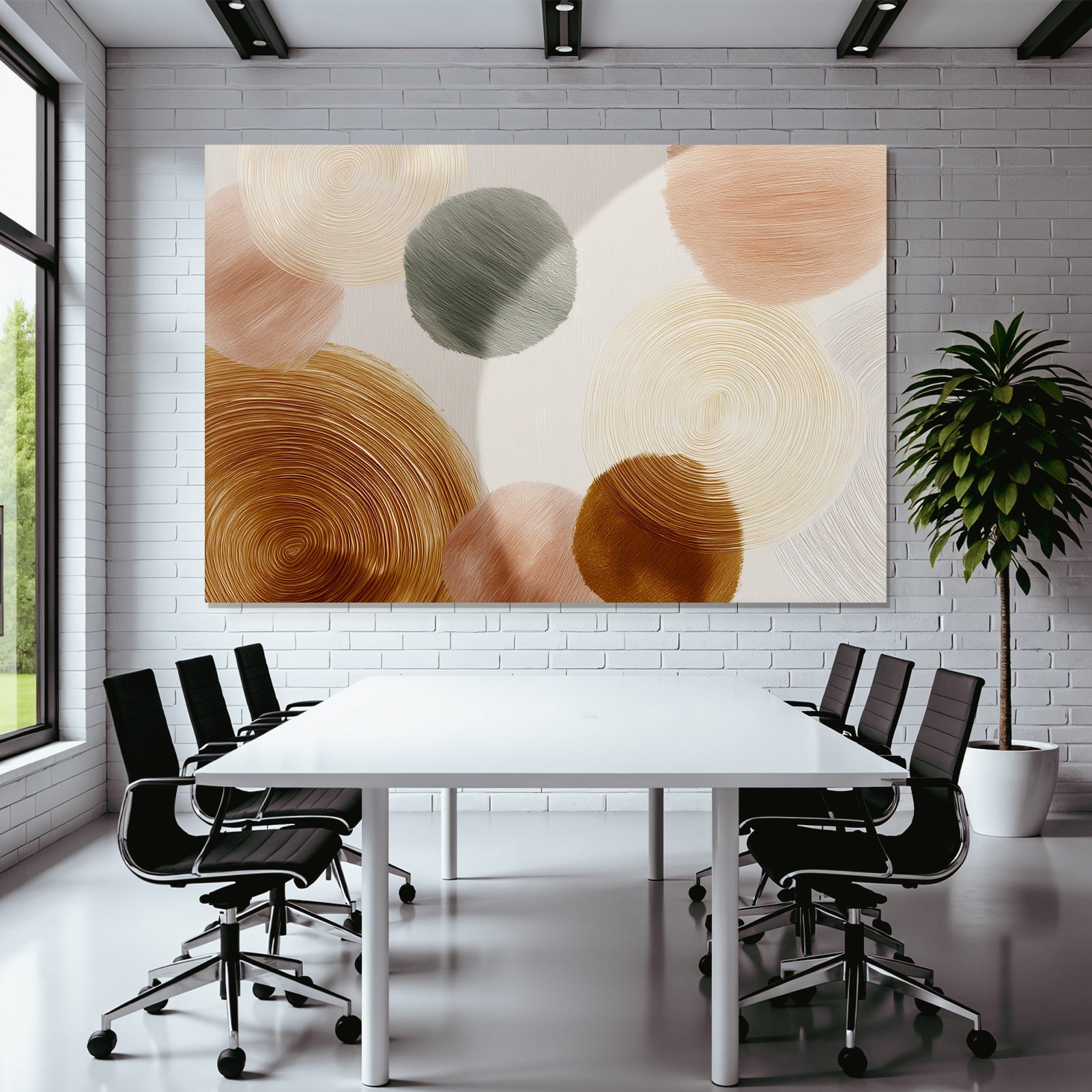 Abstract Design Swirl Circles Light Background Brushstroke Texture