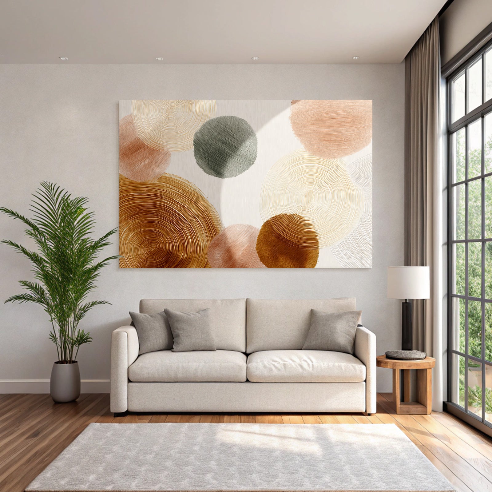 Abstract Design Swirl Circles Light Background Brushstroke Texture