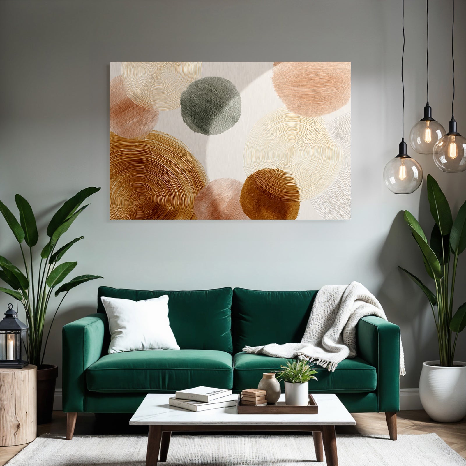 Abstract Design Swirl Circles Light Background Brushstroke Texture
