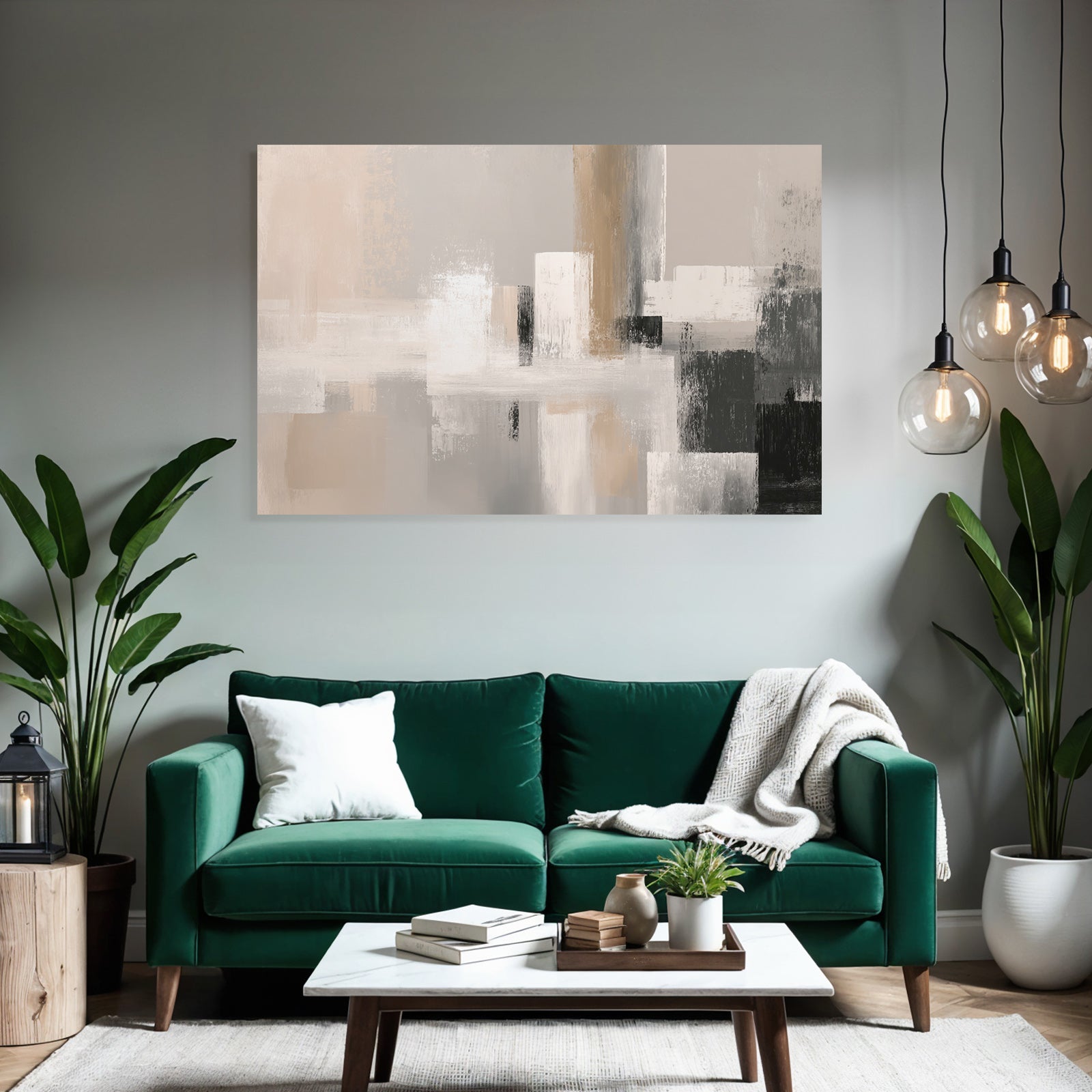 Abstrakte Kunst Bild Mit Sanften Farben Und Pinselstrichen