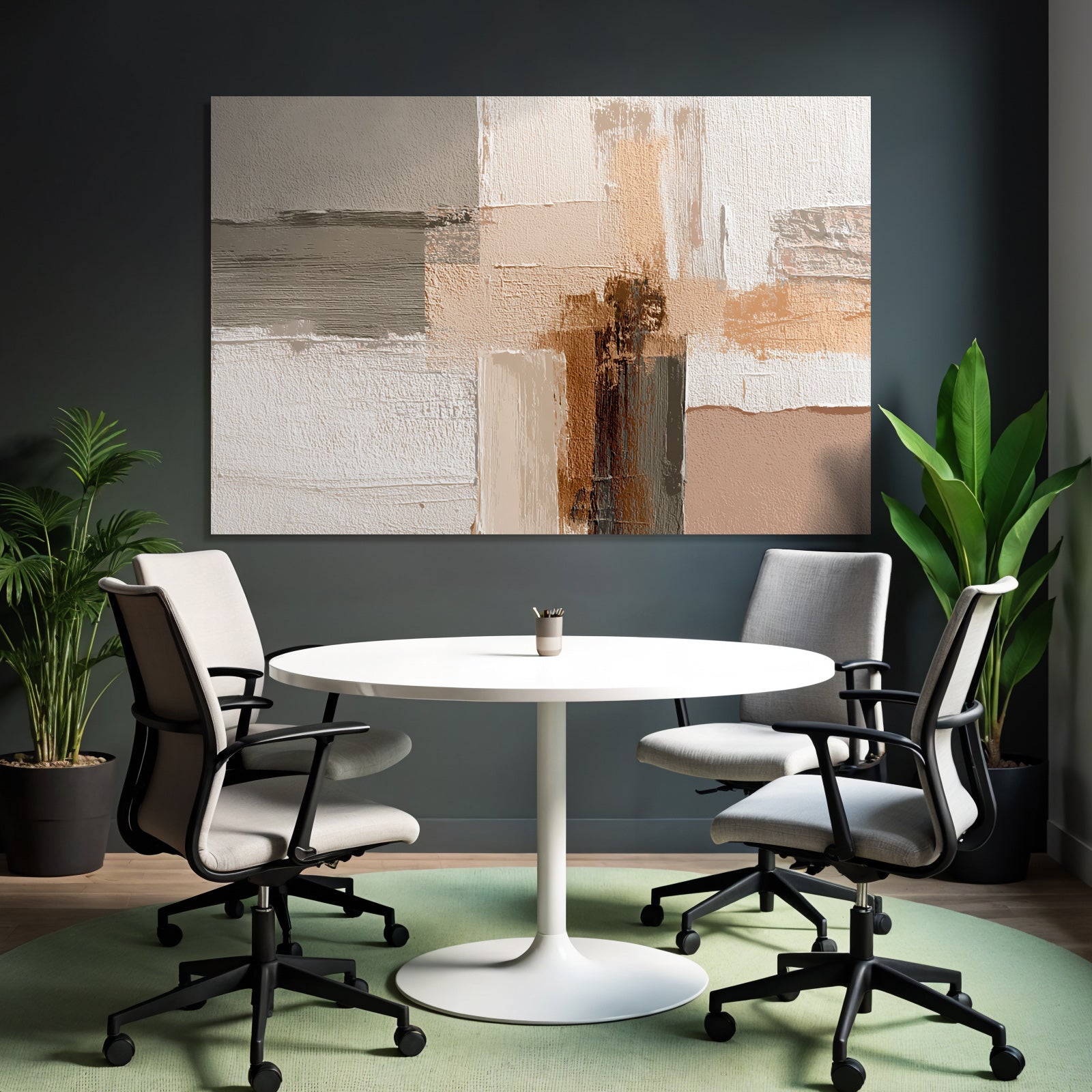 Abstrakte Kunst Mit Verschiedenen Texturen Und Farben
