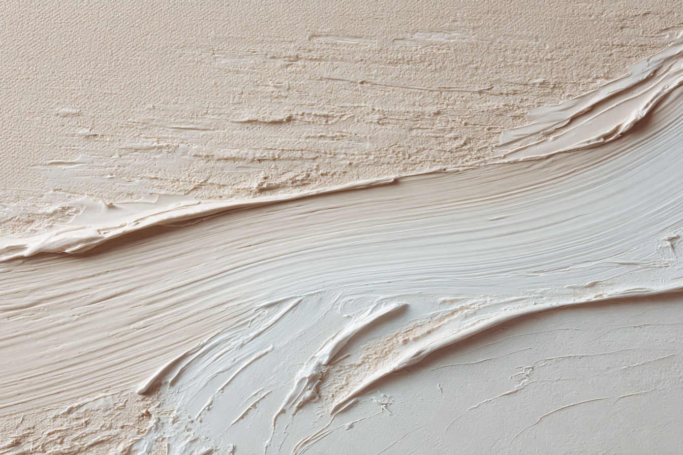 Abstrakte Texturierte Farbe Beige Weiss | Japandi | Einrichtungsstile