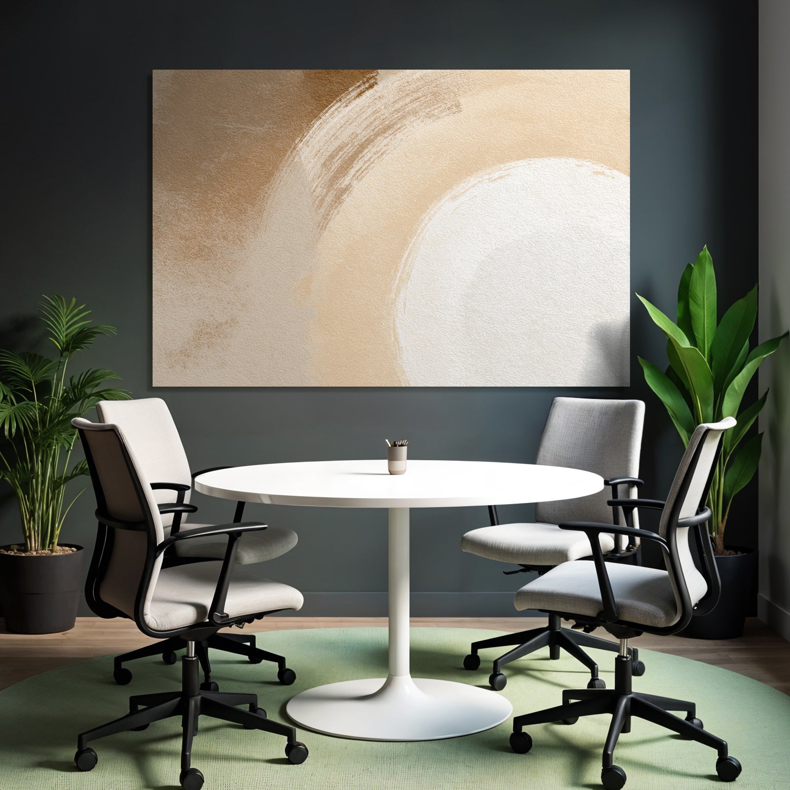 Abstraktes Design Weiche Farben Brushstrokes