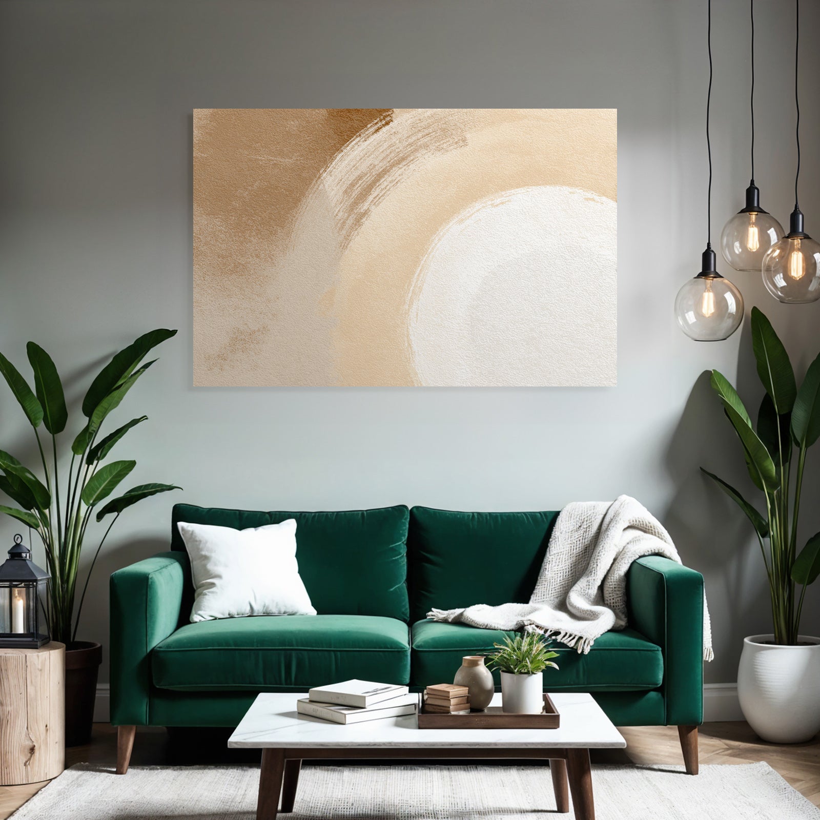 Abstraktes Design Weiche Farben Brushstrokes