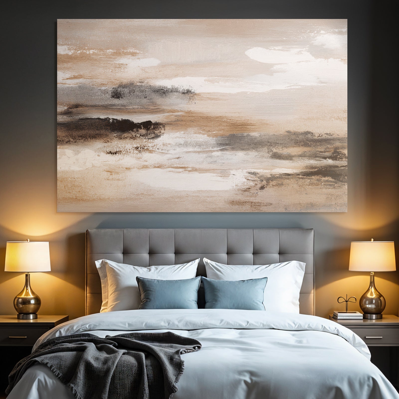 Abstract painting changing colors