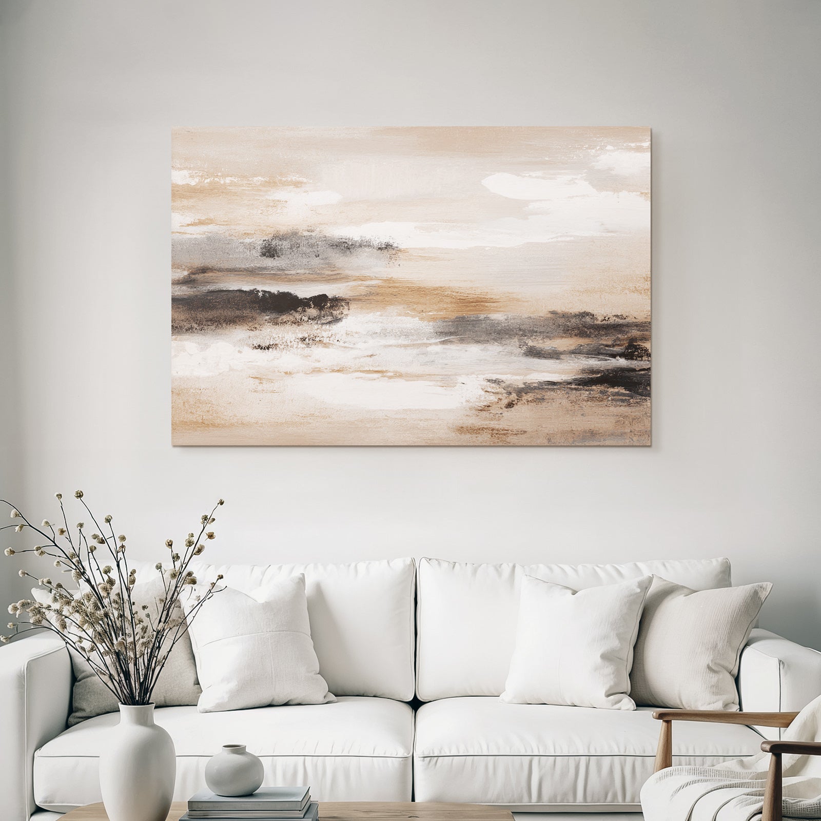 Abstract painting changing colors