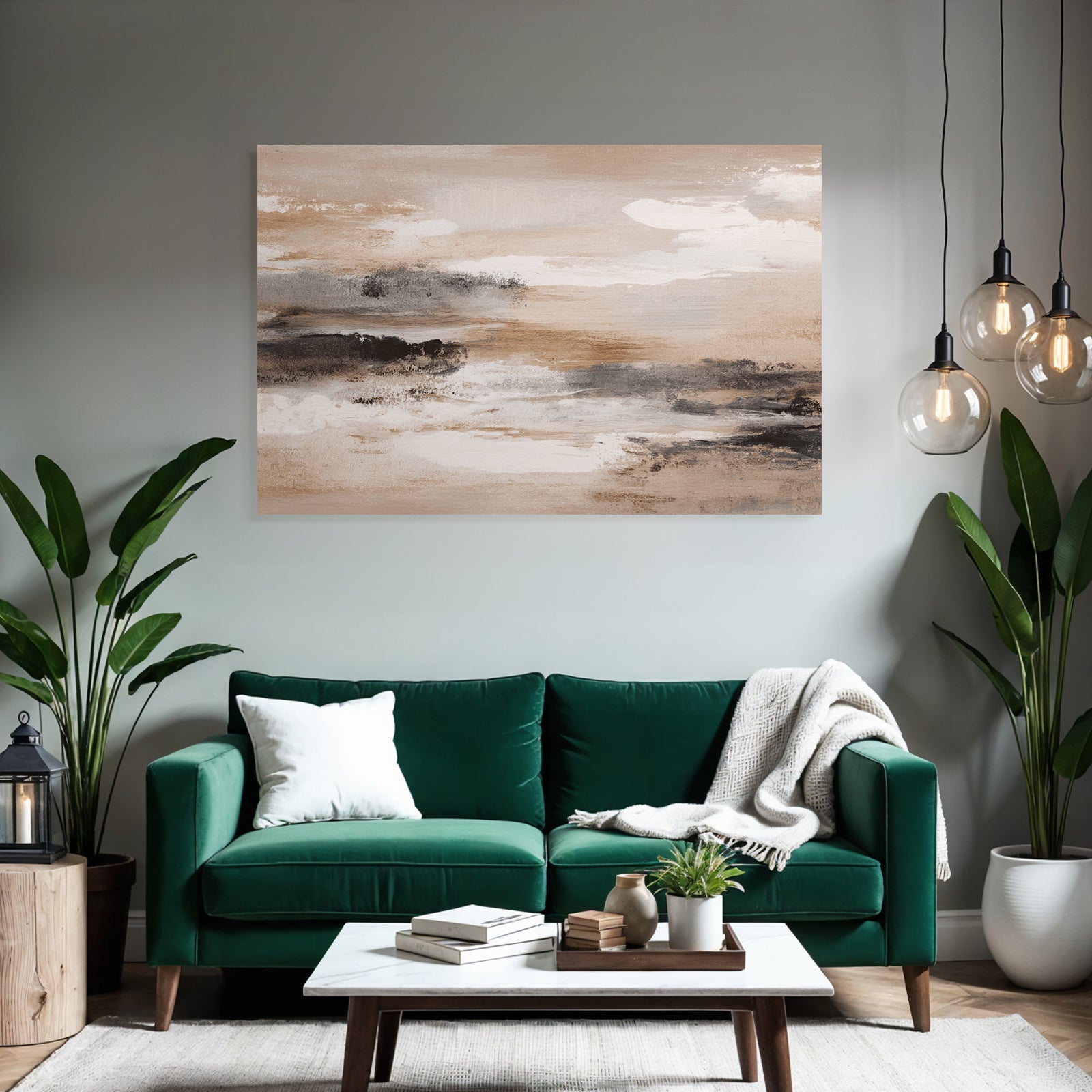 Abstract painting changing colors