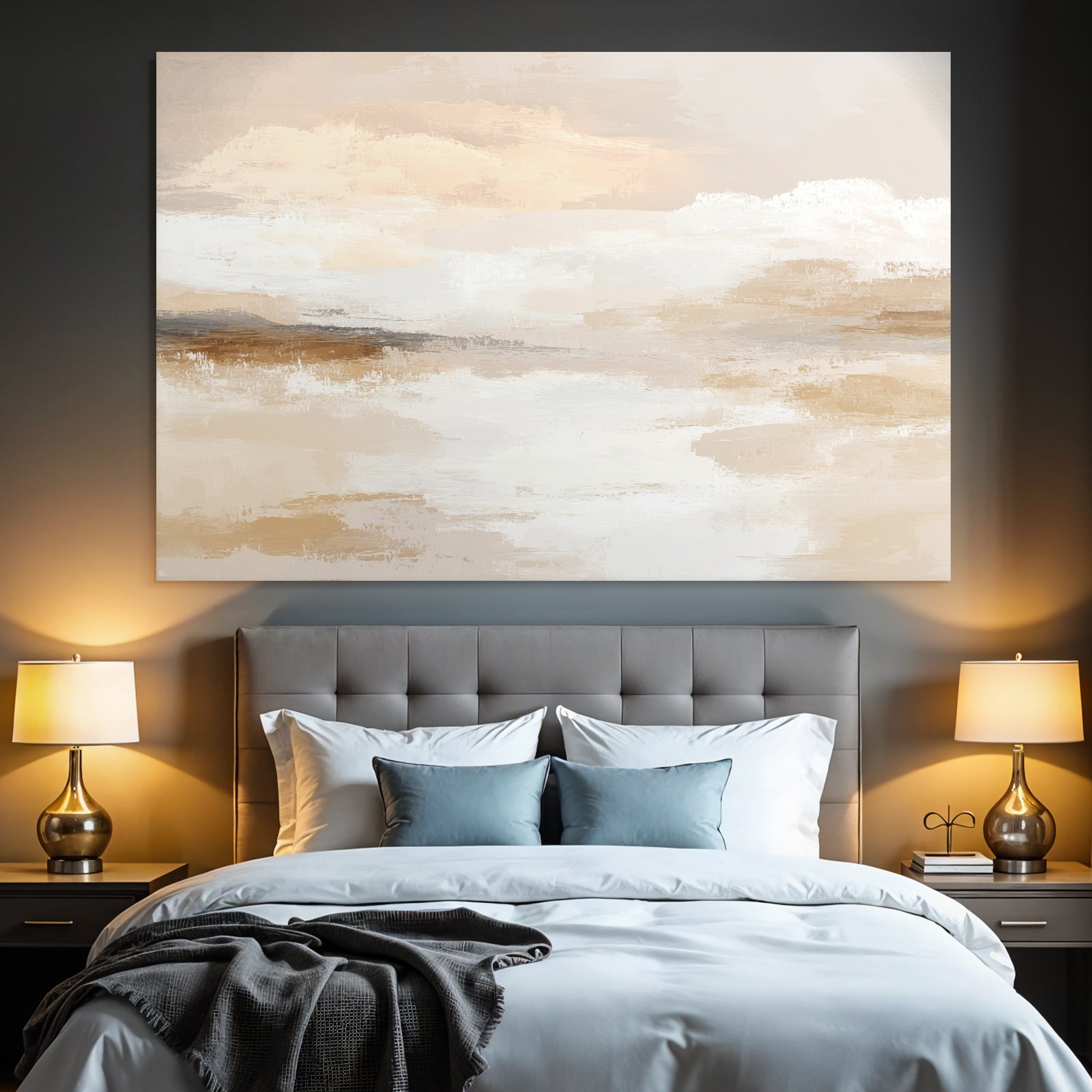 Soft Colors Abstract Painting Digital Art Calm Atmosphere