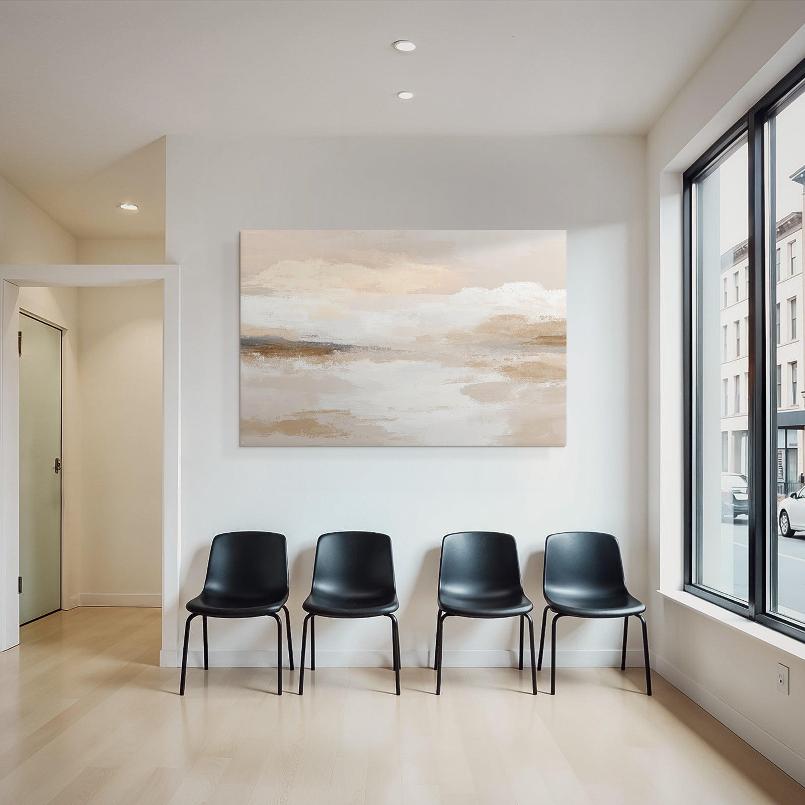 Soft Colors Abstract Painting Digital Art Calm Atmosphere