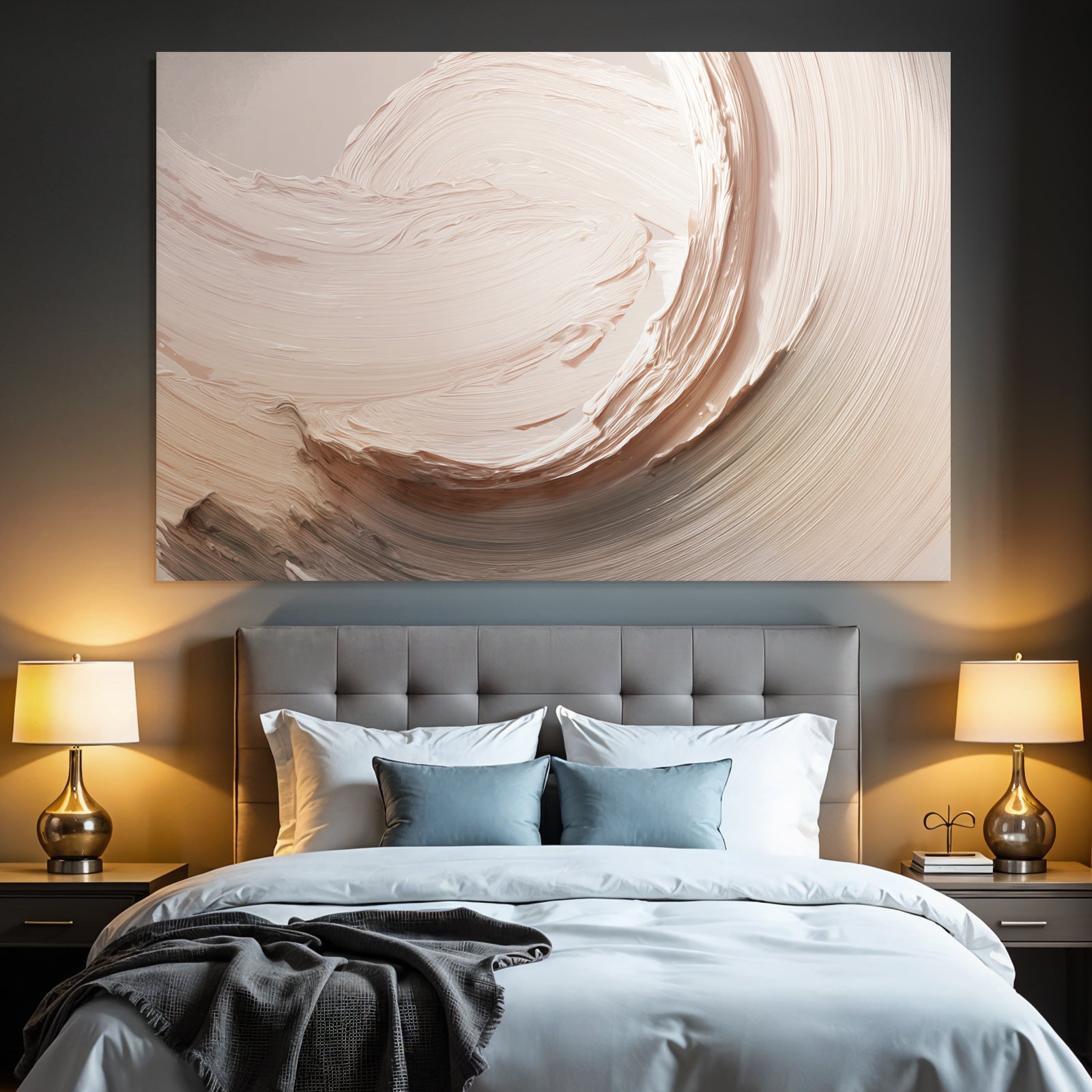 Textured brushstrokes Soft mixed colors