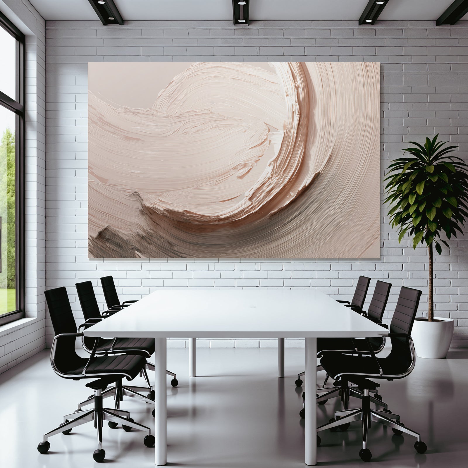 Textured brushstrokes Soft mixed colors