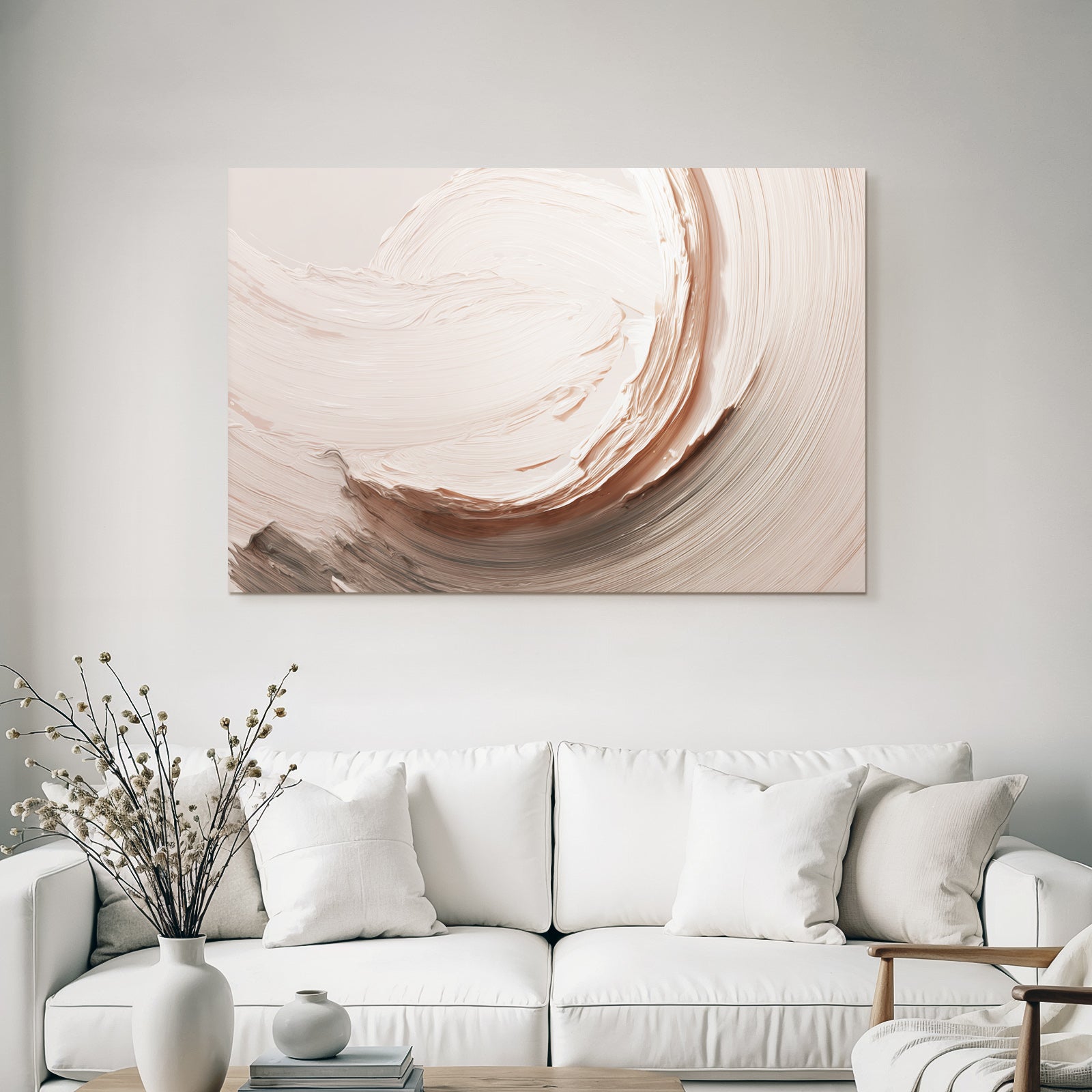 Textured brushstrokes Soft mixed colors