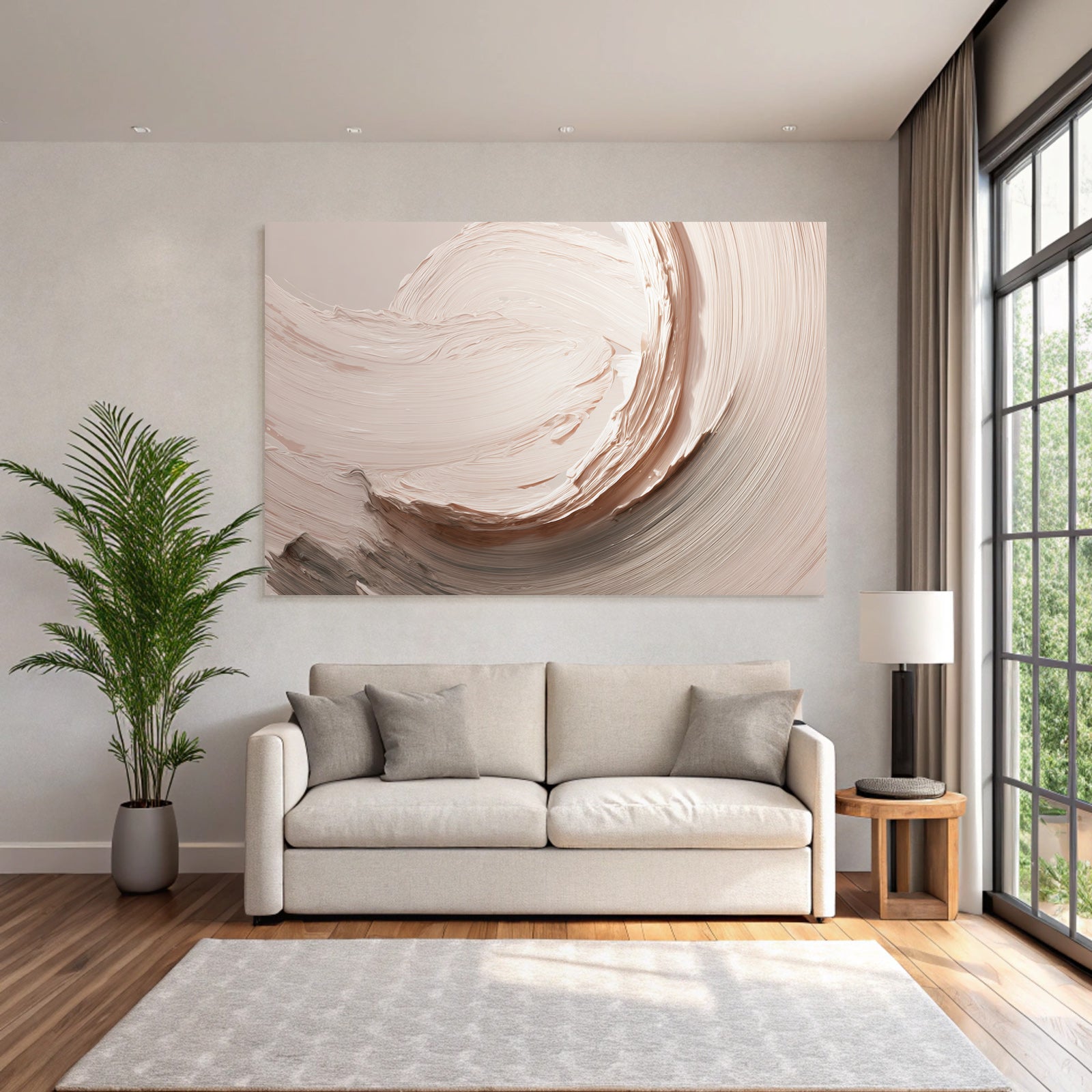 Textured brushstrokes Soft mixed colors