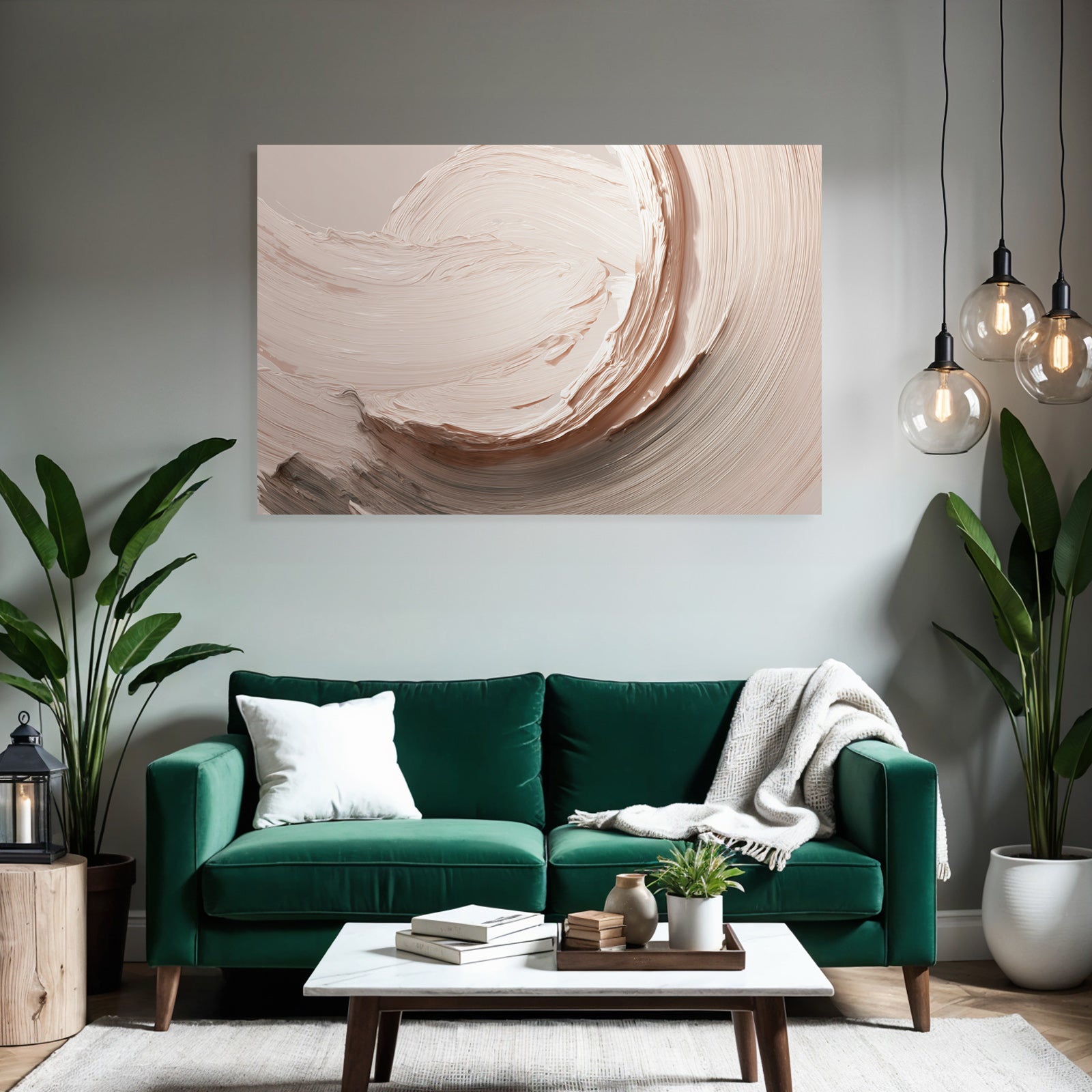 Textured brushstrokes Soft mixed colors