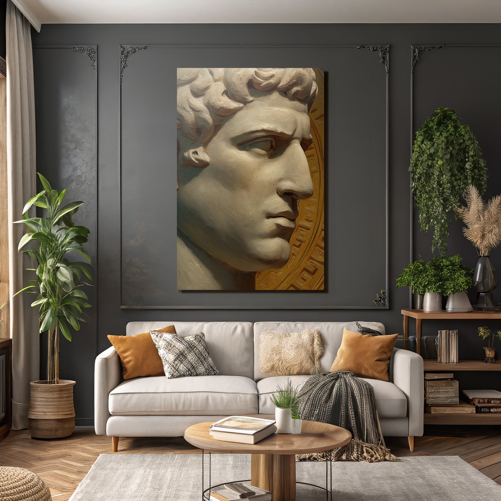 E Skulptur Mann Hautfraeulein Historischer Hintergrund