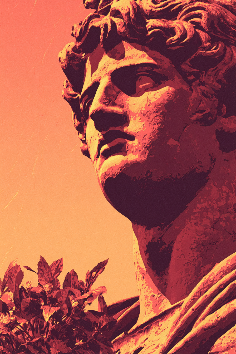 E Statue Maennliche Figuren Rot Orange Kuenstlerische Darstellung | Klassisch | Einrichtungsstile
