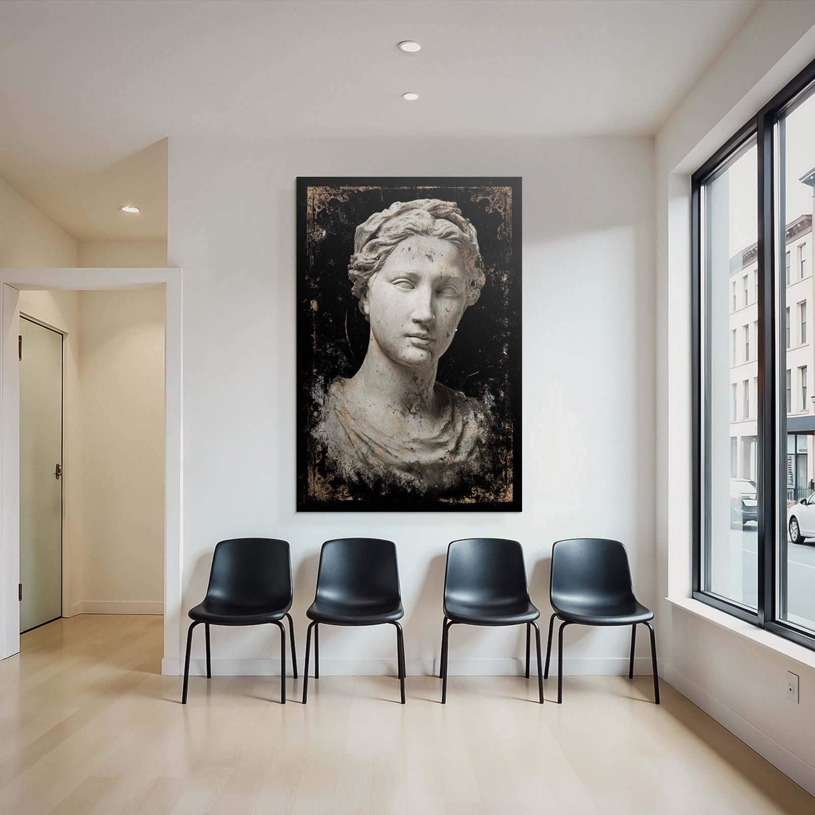 Marmor Bueste Antike Figuren Kunst Stilisiert